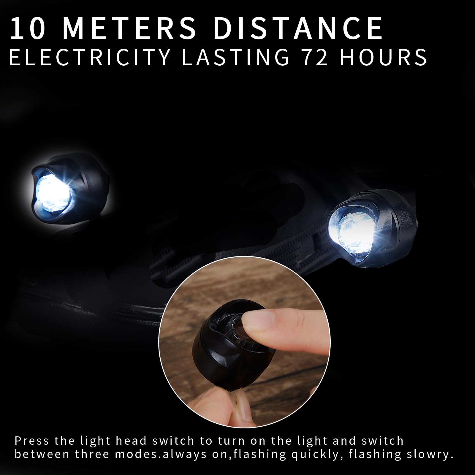 Chefensty Rechargeable Led Clogs Shoes Light 2 Pcs,For Headlights For Croc 72 Hours In The Dark,For Dog Walking,Handy Camping,Night Running