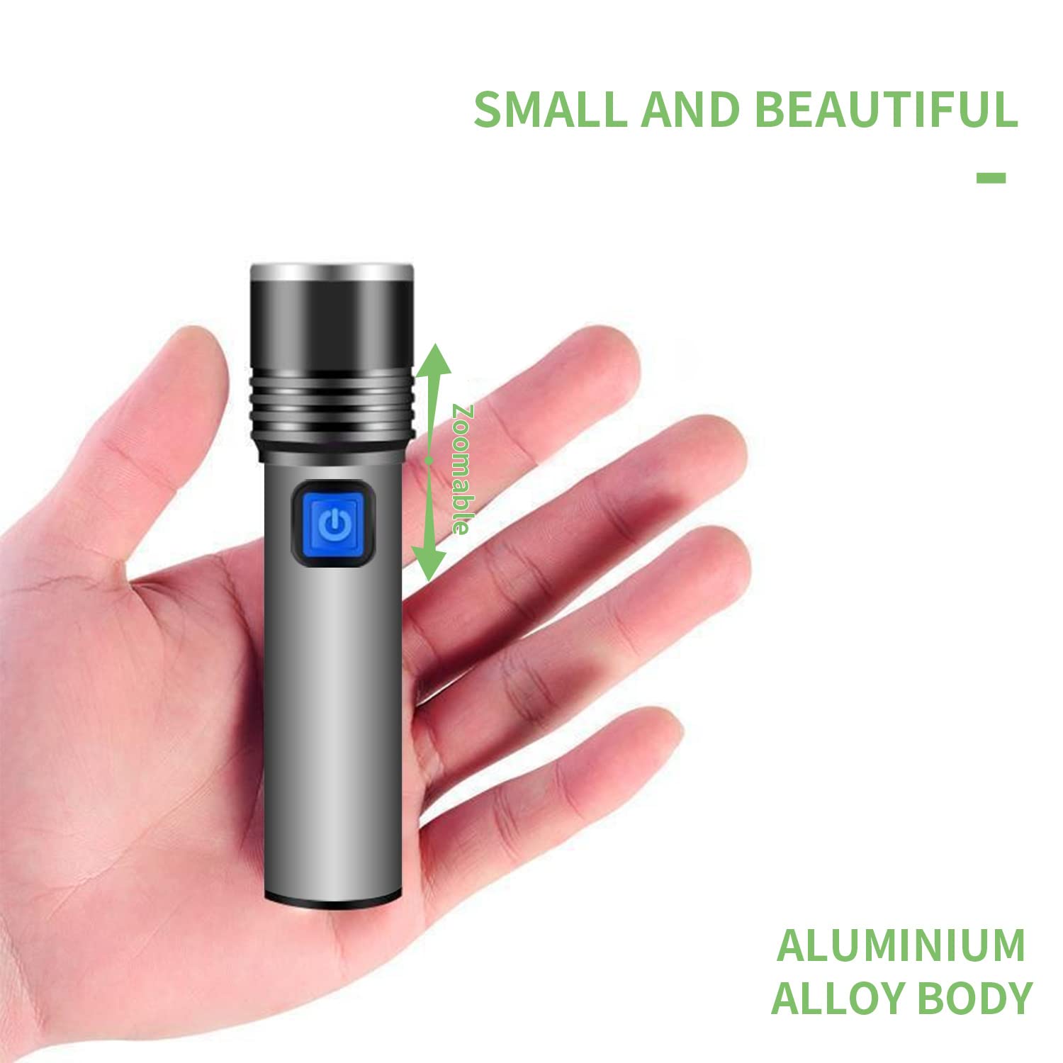Yzyoe Rechargeable Red Light Flashlight, Small Red Lights Observation Aviation Flashlight,3 Modes Zoomable Night Observation Astronomy,Red Light Sea Turtles.