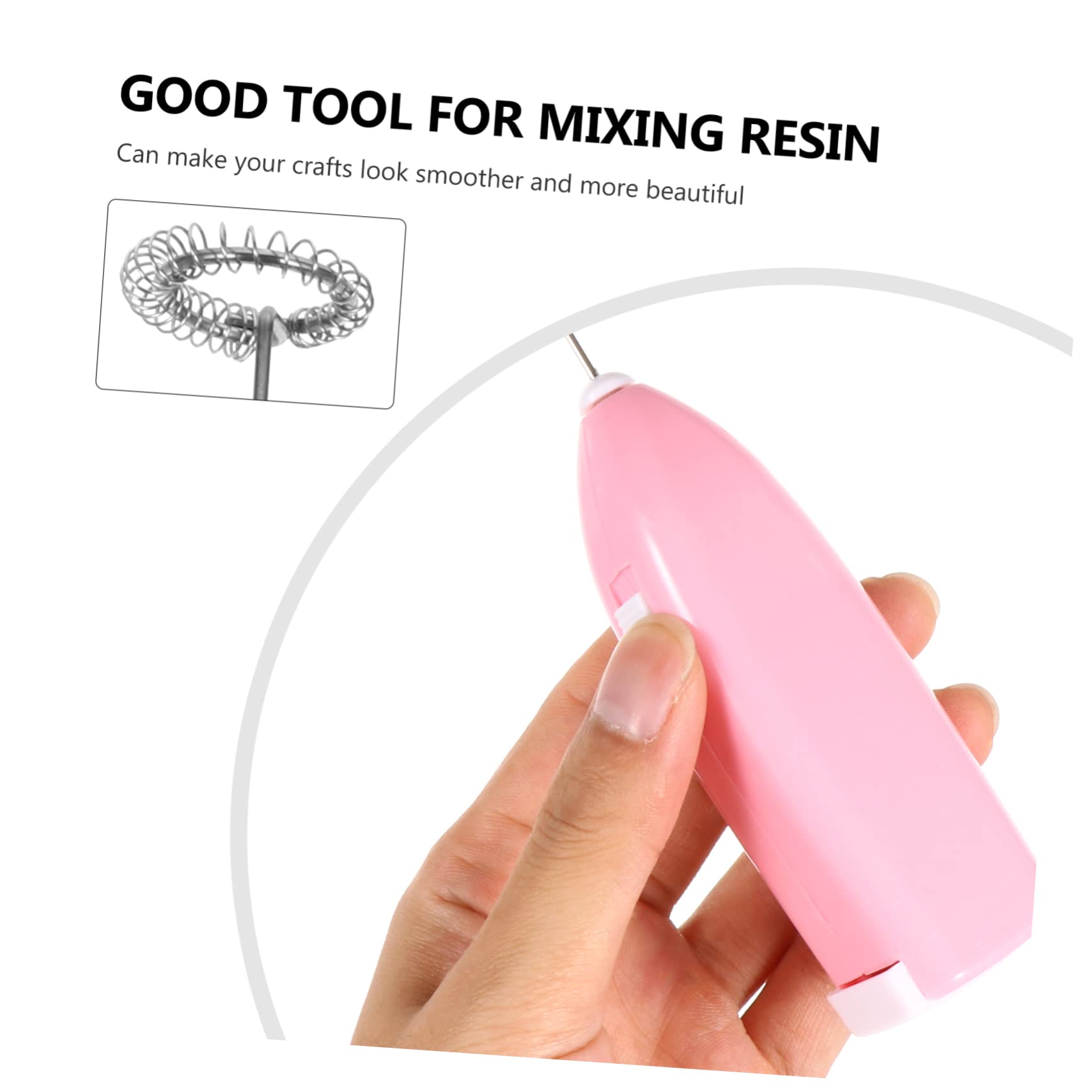 Ounona 3 Pcs Epoxy Mixer Hand Held Blender Stick Electric Tumbler Mixer Handheld Blenders Mini Electric Whisk Epoxy Tumbler Mixing Blender Handheld Drink Mixer Blender Portable Plastic