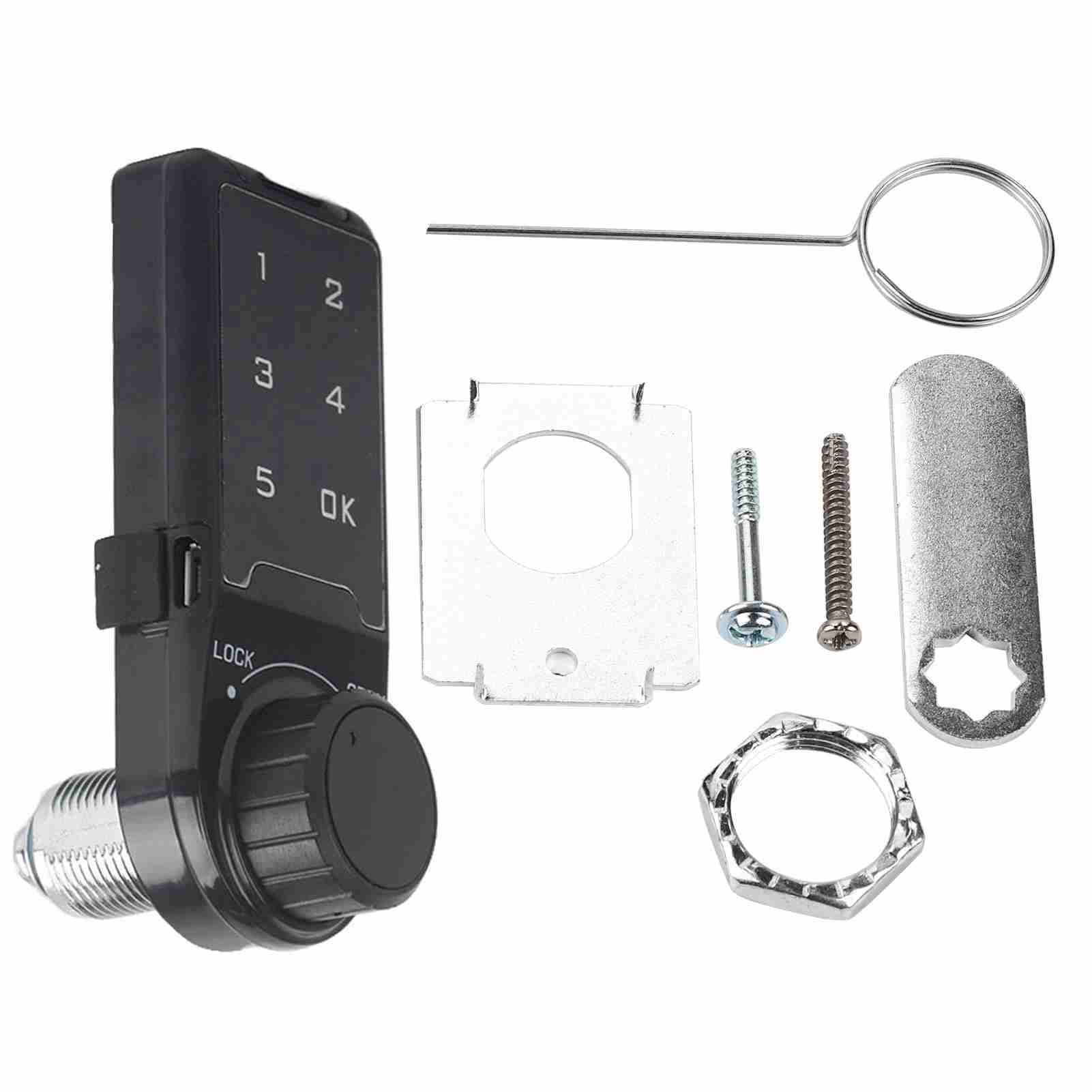 Aunmas Touch Keypad Door Lock Code Security Lock Digital Electronic Security Cabinet For Doors Keyless Entry Electronic Keypad Deadbolt (L=30)