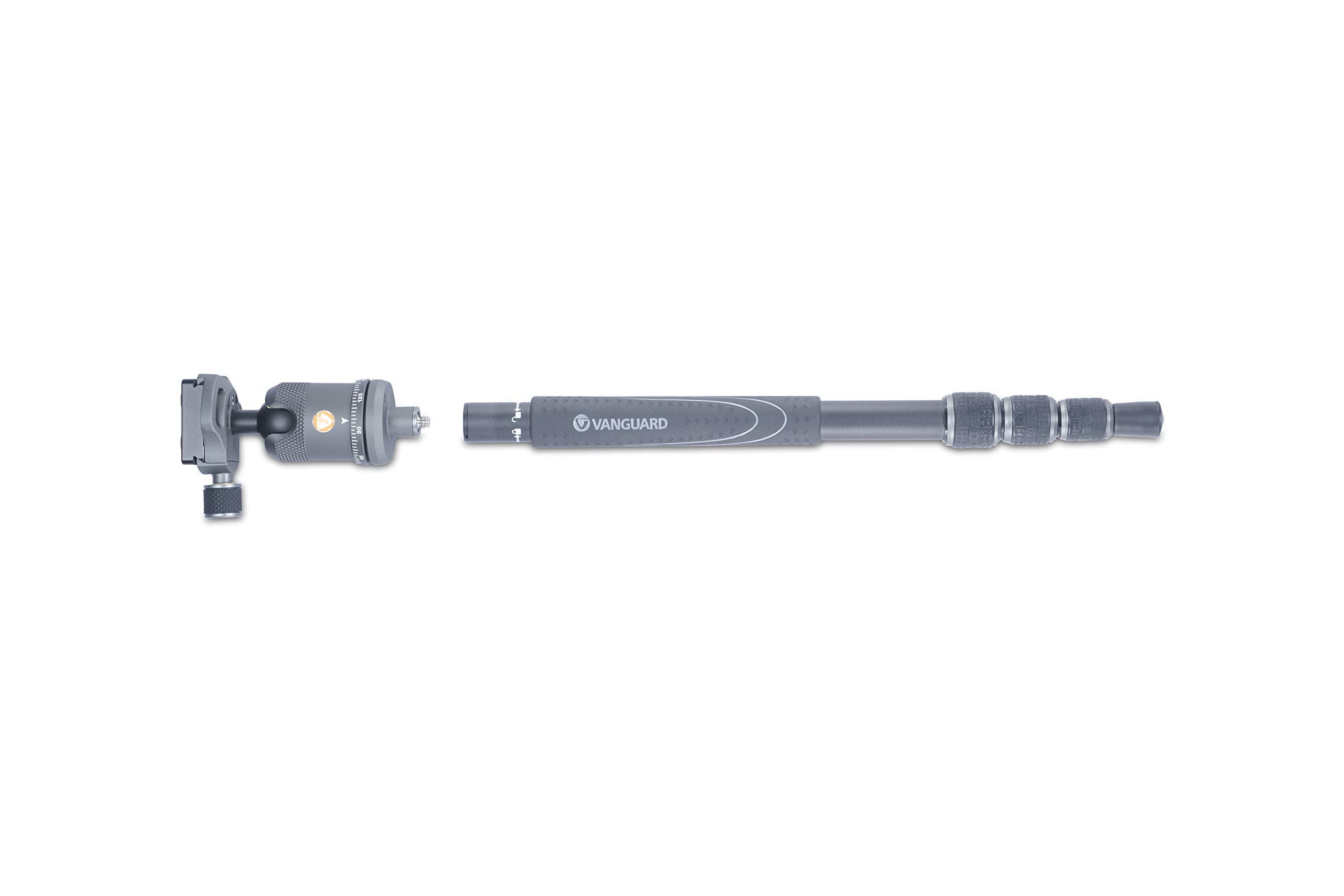 Vanguard Veo2S204Cb Carbon Fiber Travel Tripod With Ball Head, Monopod Option, Smart Phone Holder, Spiked Feet, And Tripod Bag