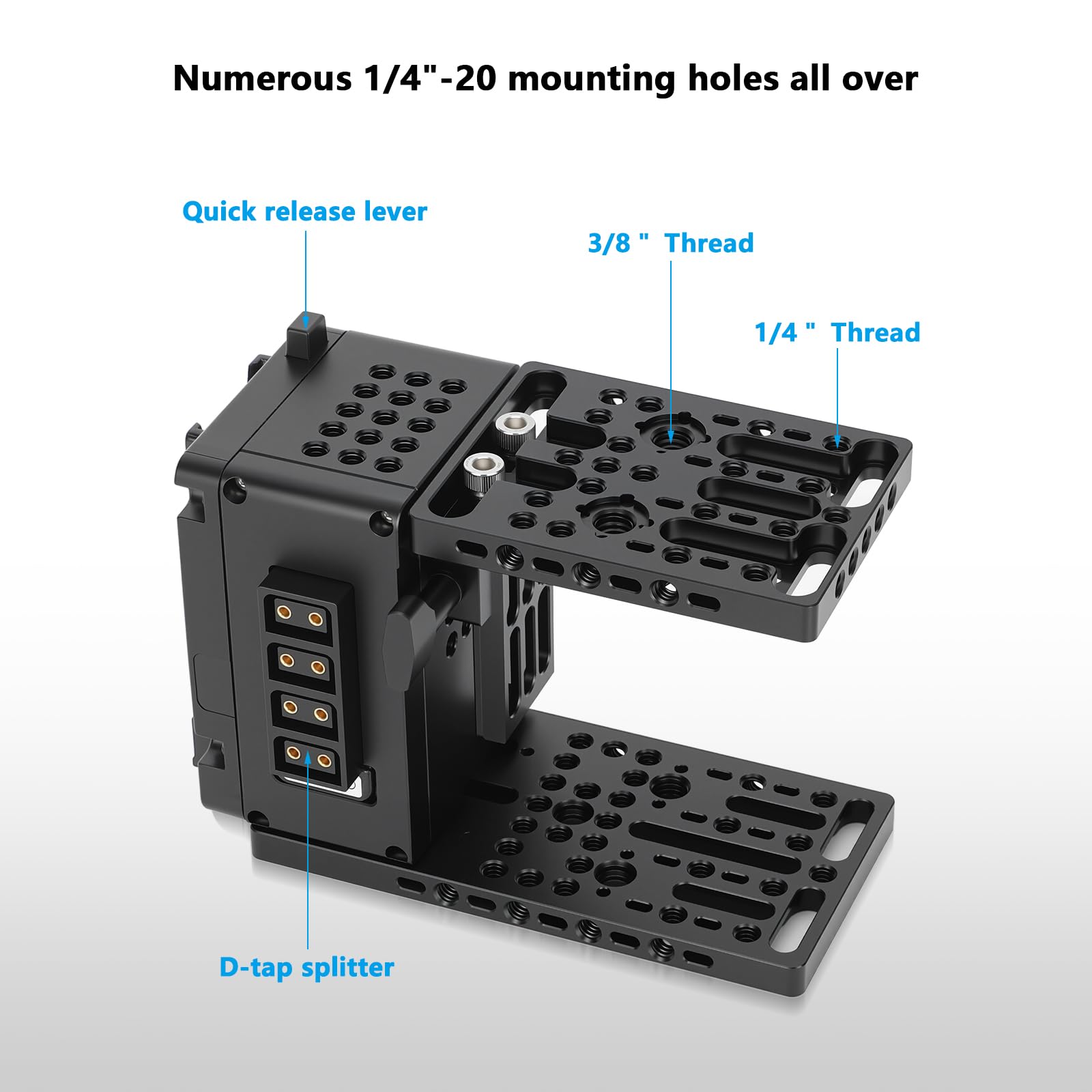 Camvate Height-Adjustable Camera Cage Expansion Module Cineback-3772