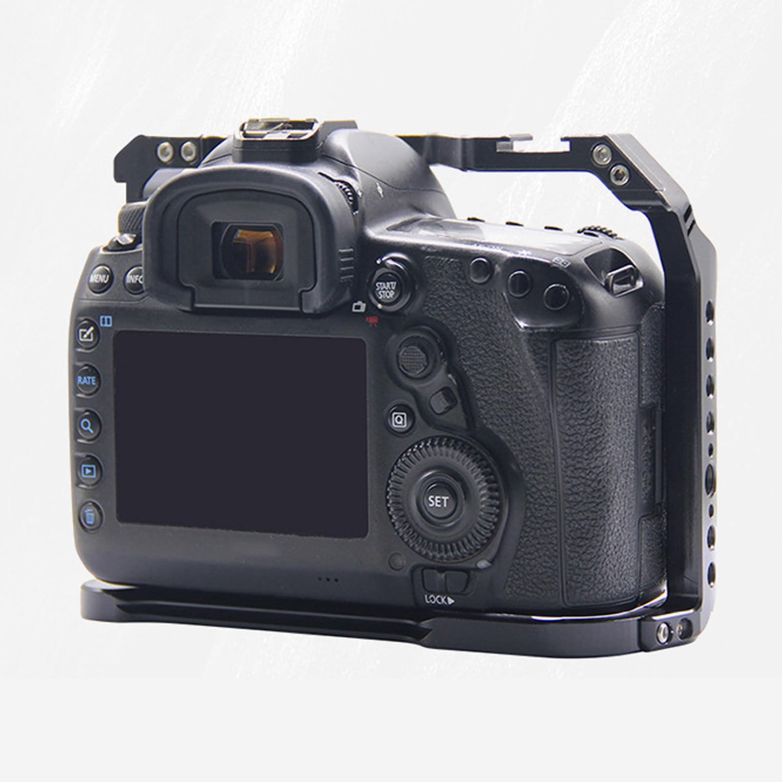 Yoidesu Camera Cage For 5Dmark3 5Dmark4, Aluminum Alloy Rugged Camera Stabilizer, Video Camera Cage Rig With Threaded Hole Cold Shoe Support Equipment Expansion