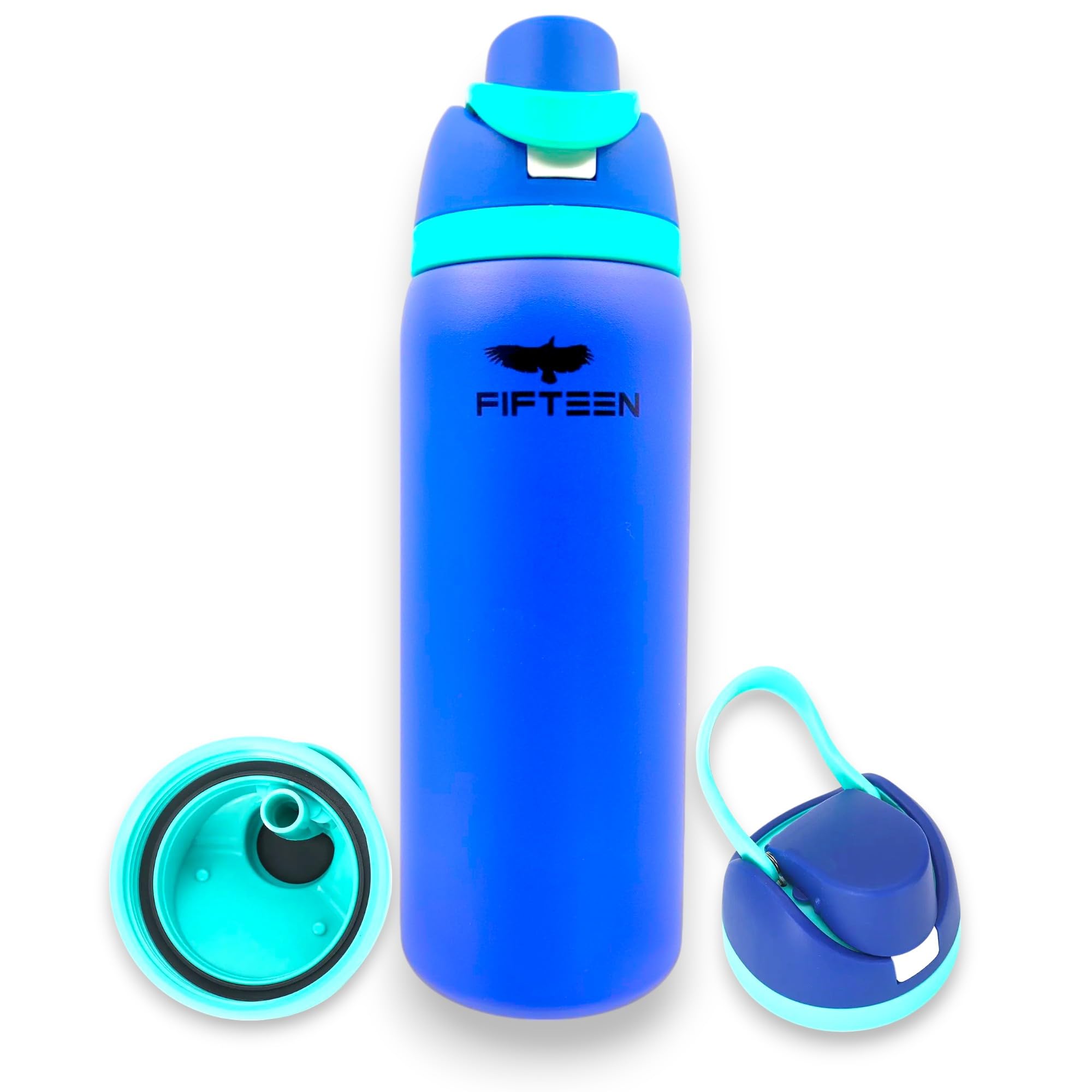 32Oz Insulated Stainless Steel Water Bottle – Leakproof &-, Flip Straw & Handle Lid