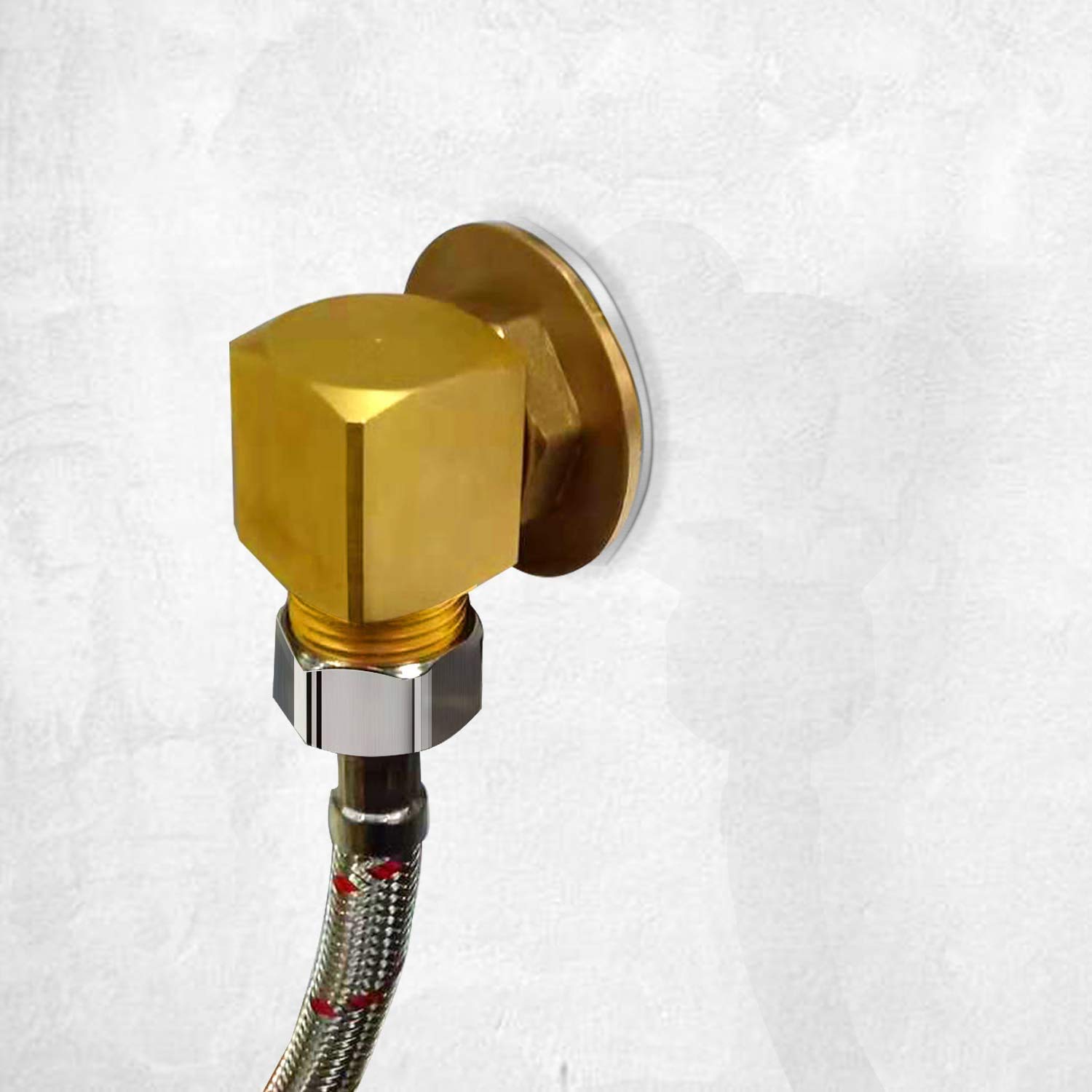 Coolwest Wall Mount Faucet Installation Kit 1/2 Ips To 1/2" Male Backsplash Mounting Kit Connector Adapter Set For Commercial Kitchen Prep & Utility Sink