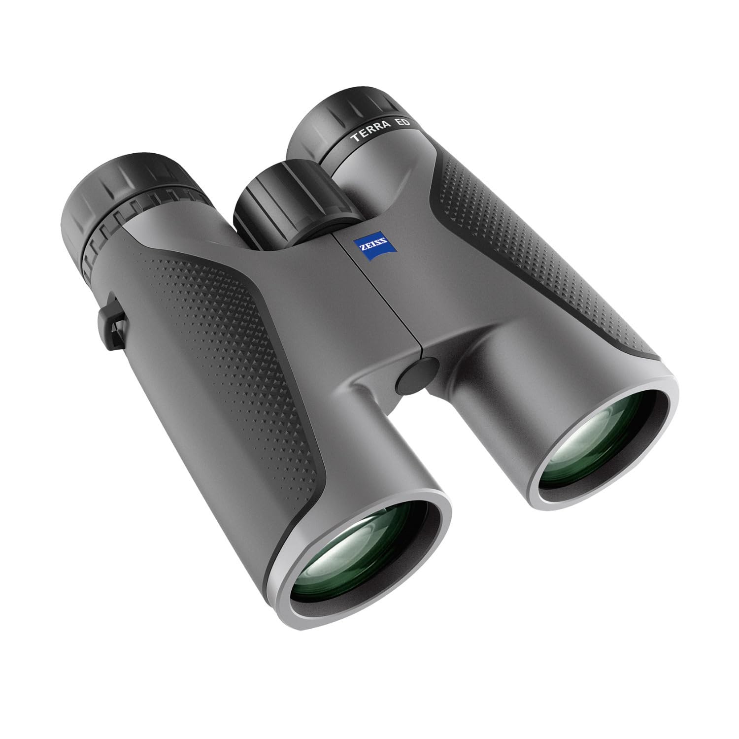 Zeiss Terra Ed 10X42 Lightweight Compact Bright Uhd High Power Binoculars (Gray) Bundle With Spray And Microfiber Lens Care Kit (2 Items)