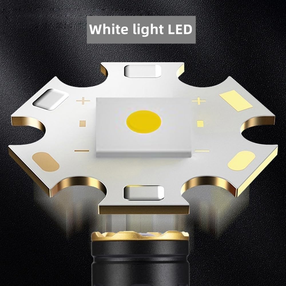 Alonefire X77 Led Mini Flashlight High Lumens Usb C Rechargeable Zoom Small Flashlight Bright Lightweight Pocket Size Long Range With 5 Light Modes Magnetic With Clip, Rechargeable Battery For Edc