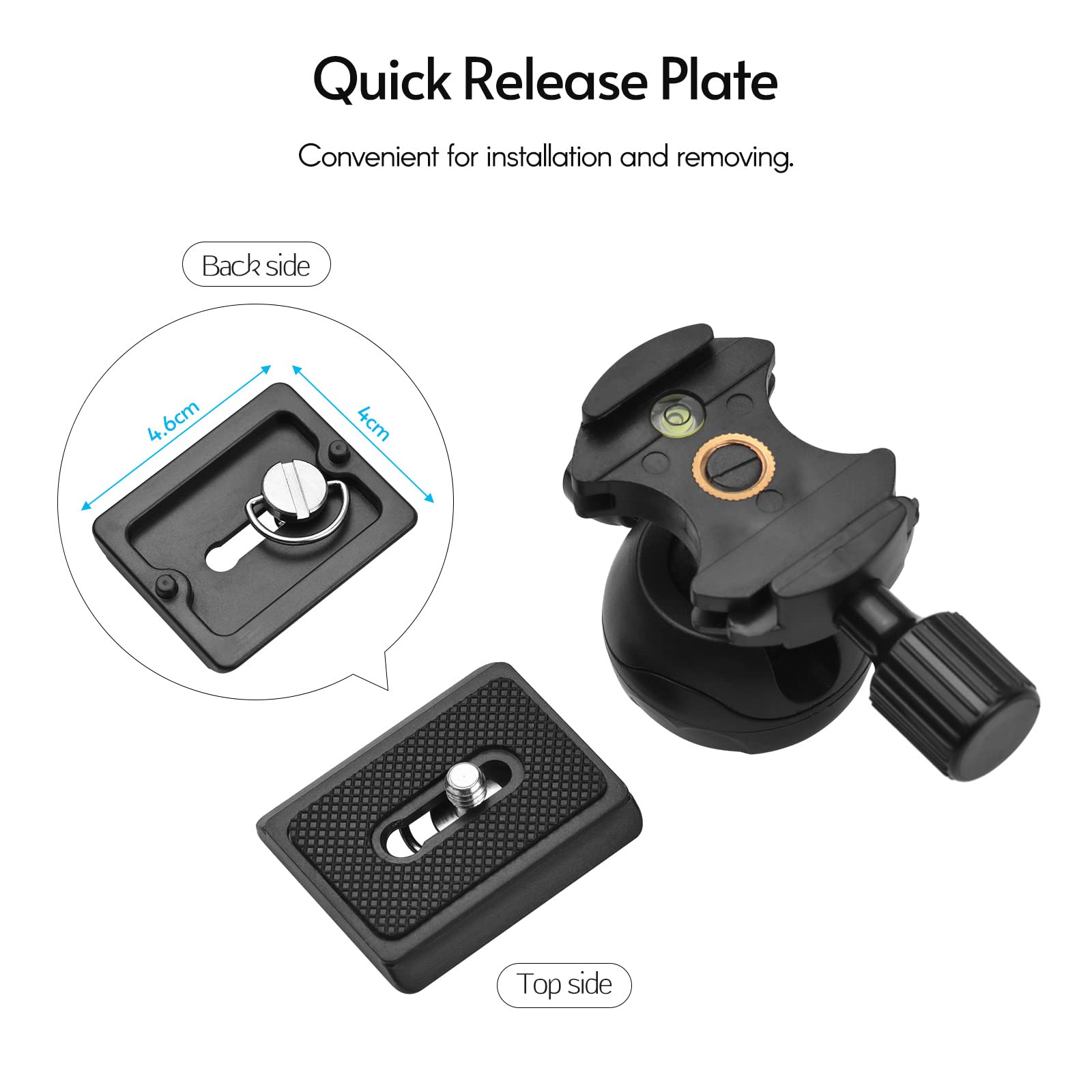 Wisoqu Mini Tripod With 1/4 Inch Screw, Wide Application, Sturdy And Portable Design, Height Adjustable For Dslr Ildc Action Cameras