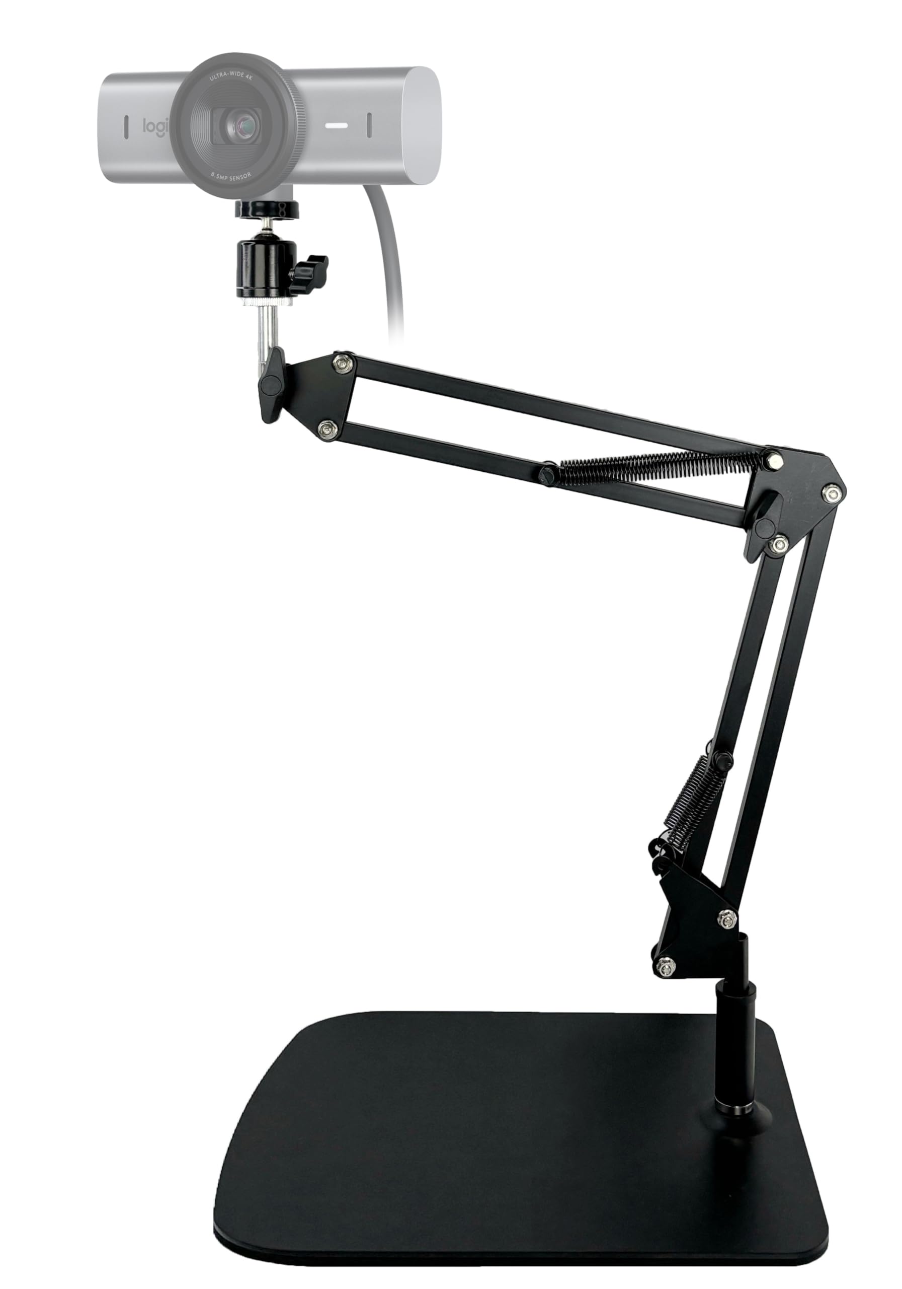 Acetaken Mx Brio Webcam Stand, Tabletop Boom Arm Holder For Logitech Mx Brio 4K, Biro 4K, Brio 500 Webcams (Black)