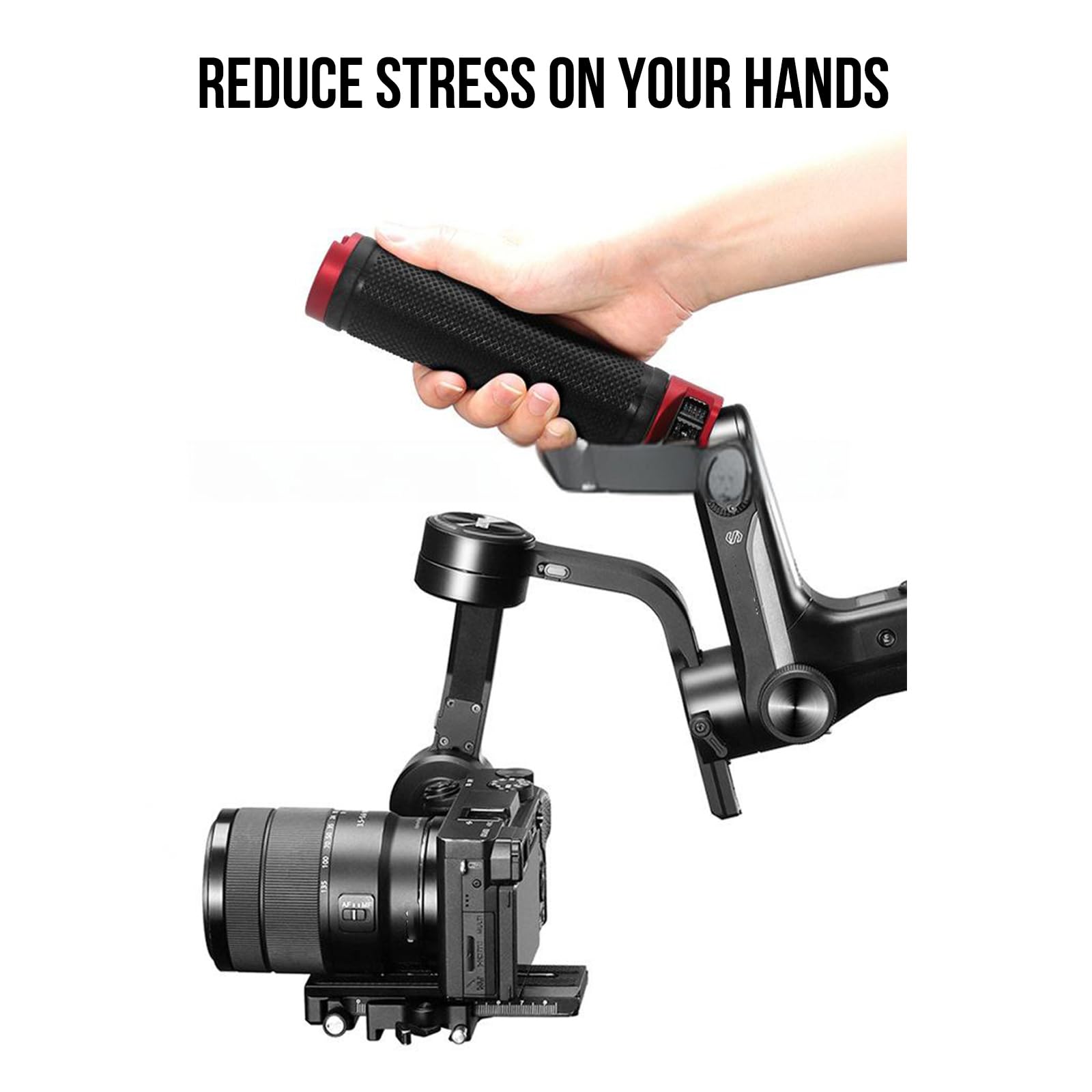 Zmying Camera Grip Stabilizer Handgrip Handle Stabilizer With 1/4" 3/8" Screw Interfaces Replacement For Lab S
