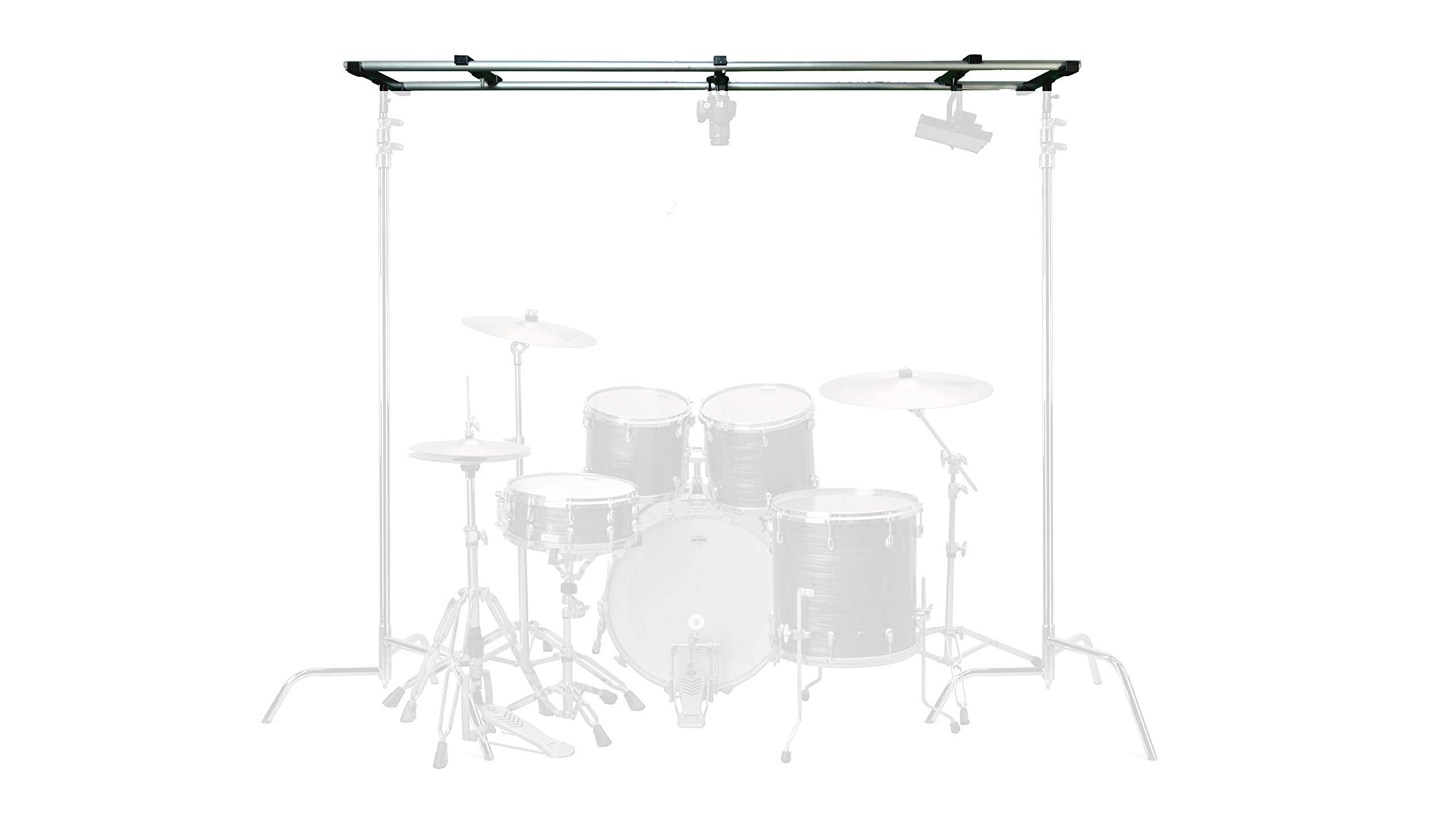 Glide Gear Oh 150 Overhead Camera And Light Truss Rig, Modular 4–12Ft Adjustable Platform For C-Stands And Tripods, Supports Up To 20Lbs