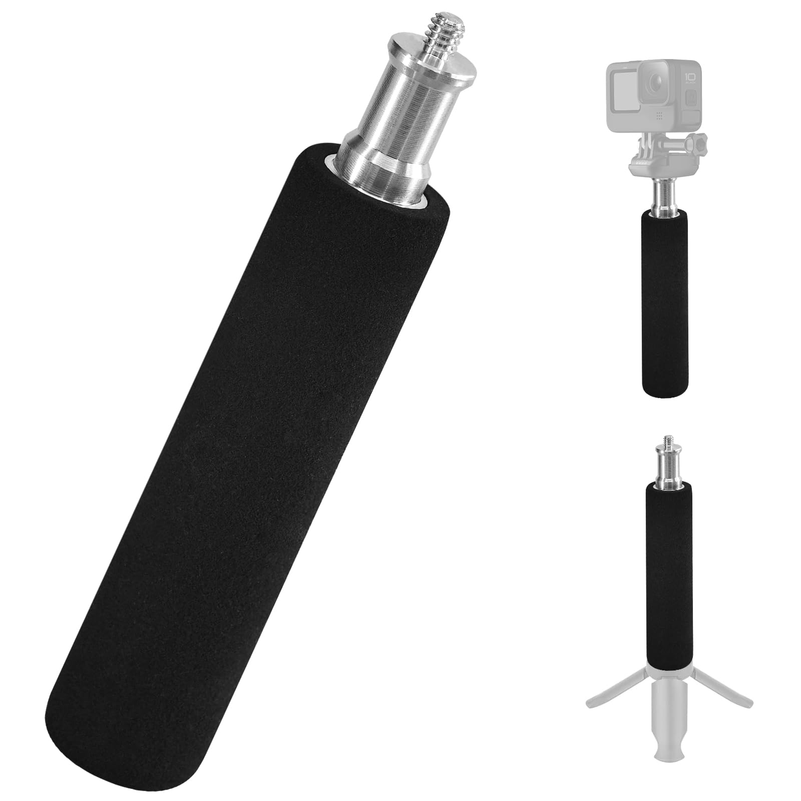 Wellmaking Camera Handle Grip Support Mount Universal Handle Grip Camera Stabilizer With 1/4 Inches Male Screw For Digital Video Camera Camcorder Action Camera Led Light