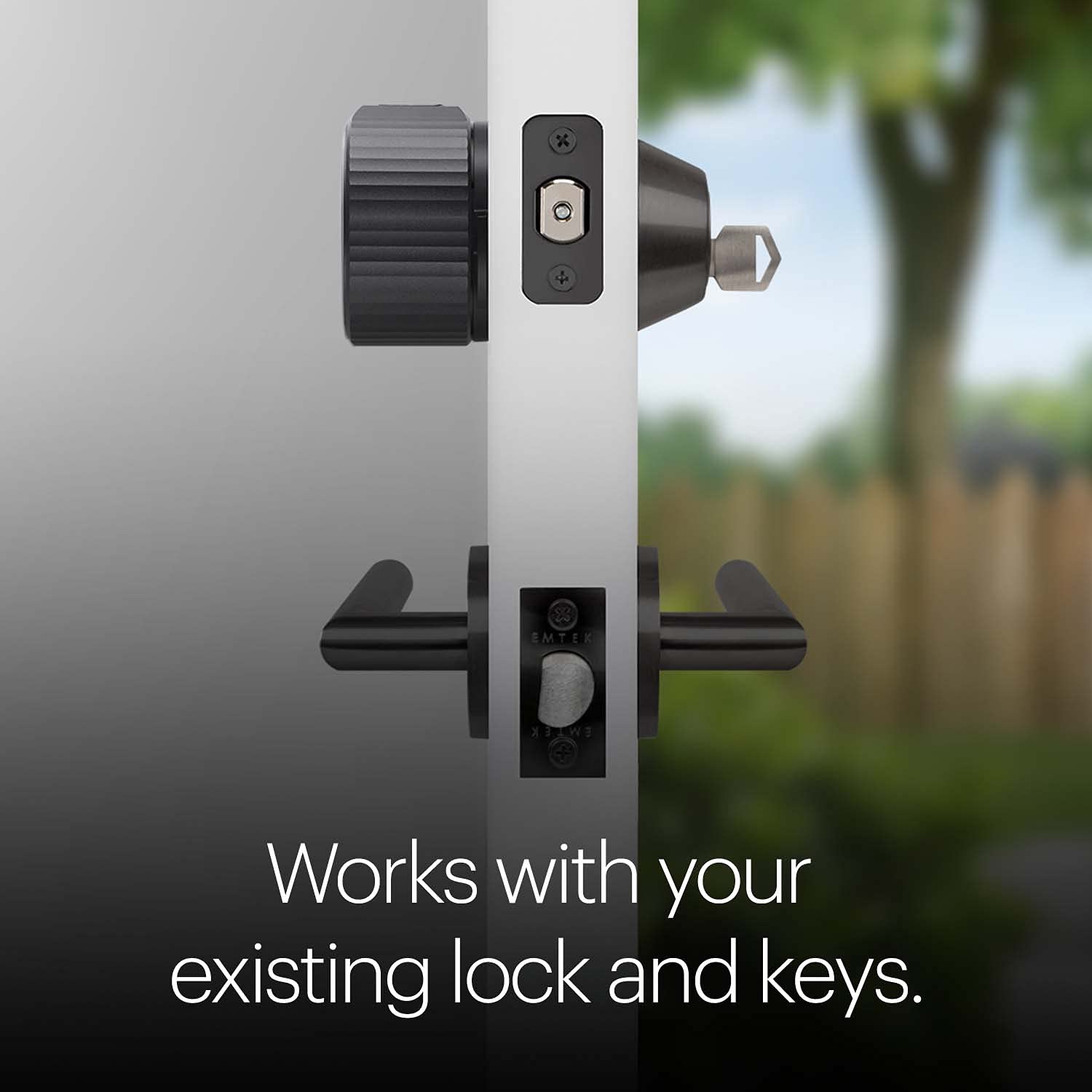 August Home August Home, Matte Black Wi-Fi Connected Smart Keyless Entry Door Lock (4Th Generation), Electronic Door Lock Fits Your Existing Deadbolt In Minutes, Aug-Sl05-M01-G01