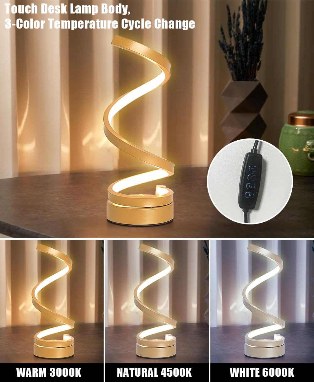 Yltlink Table Lamps Set Of 2 With 3 Color Temperature,Dimmable Table Lamp Sets With Touch Control For Home And Office,Desktop Lighting For Reading,Working,Study,Contemporary Nightstand Lamps Set Of 2