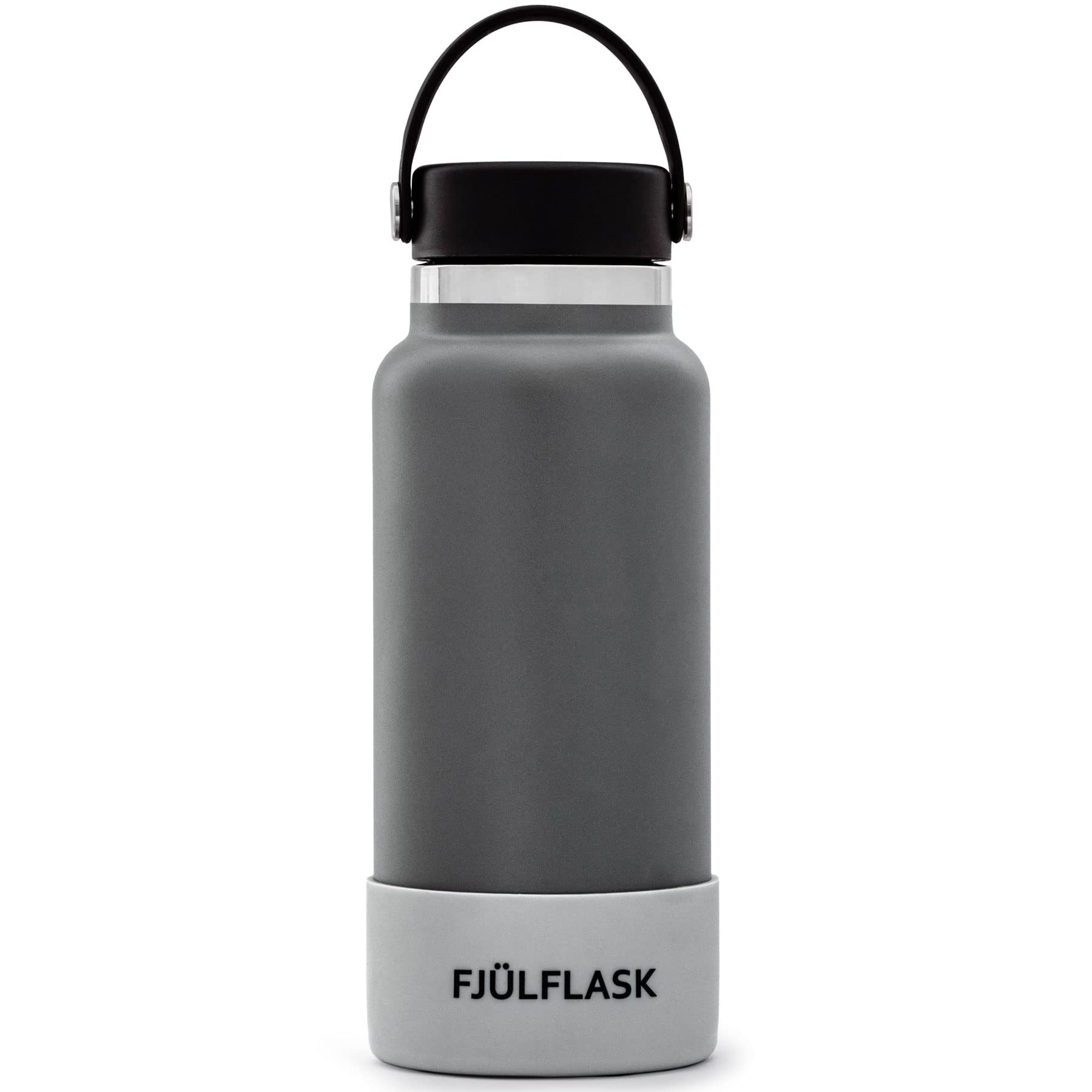Fjulflask Vacuum Insulated Water Bottle 32Oz - Stainless Steel Thermo Mug - Wide Mouth Chug Lid Scr