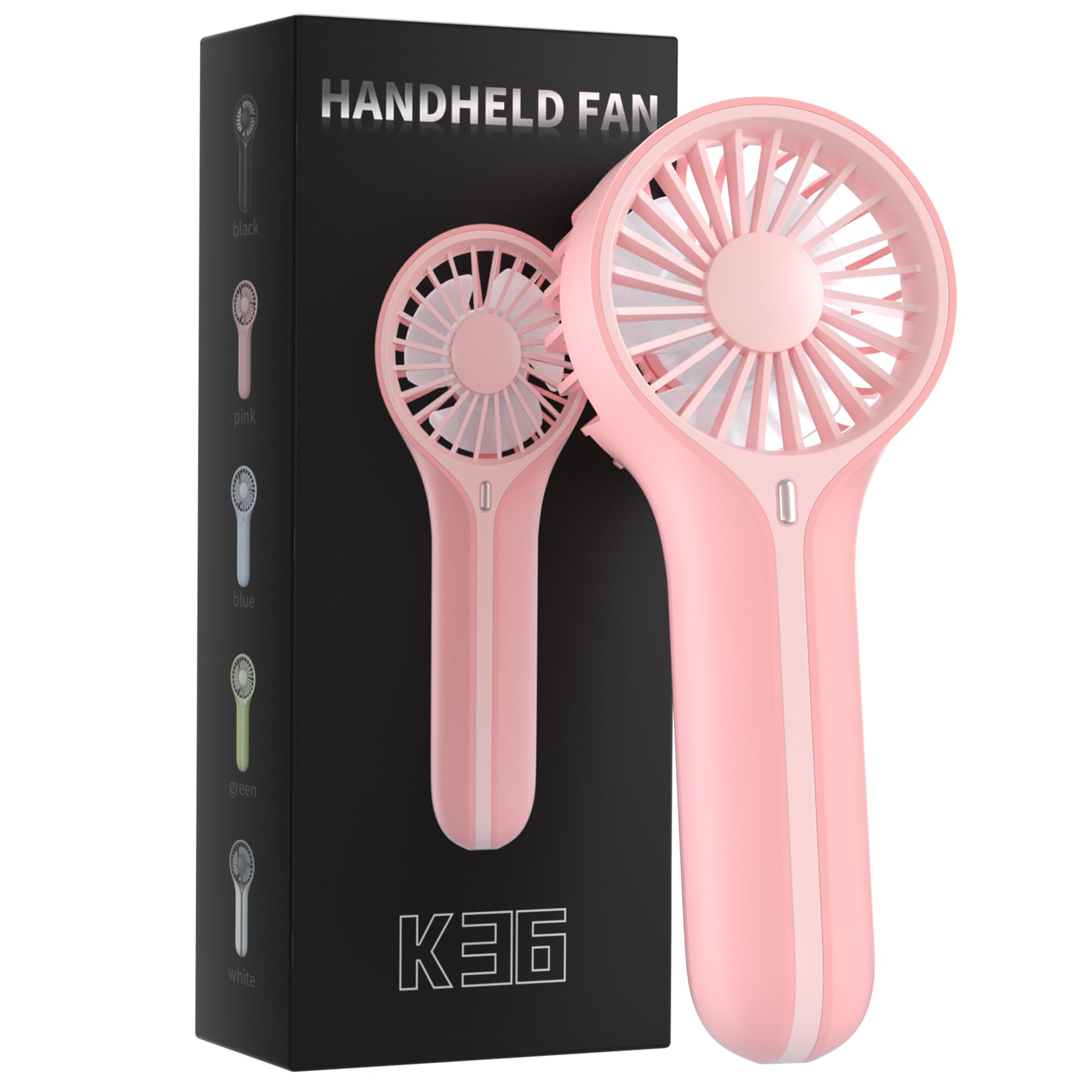 Mini Personal Fan Handheld, Small Portable Handheld Fan, Battery Operated, Usb Rechargeable Face Mak - Koospark