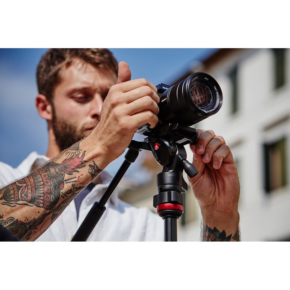 Manfrotto Be Advanced Live Twist, Travel Video Tripod In Aluminium With Twist Lock, Camera Tripod For Dslr, Mirrorless And Joby Wavo Plus, On-Camera Vlogging Microphone