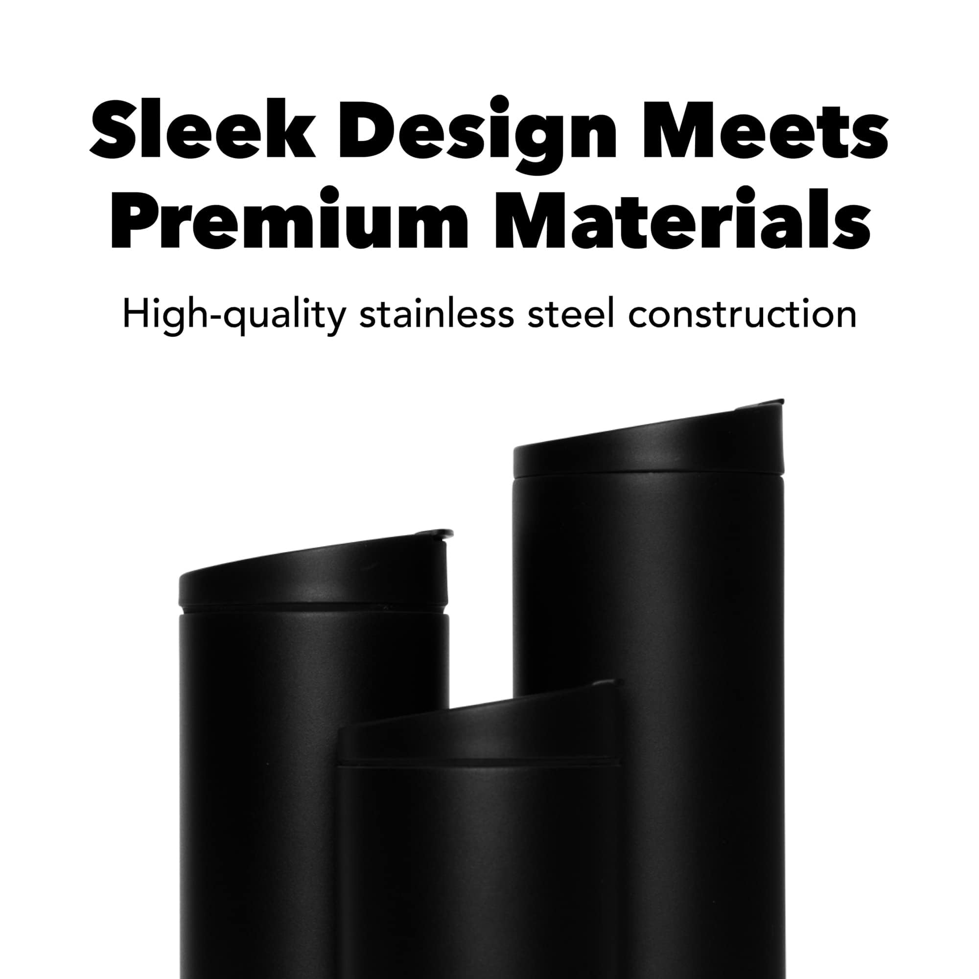 Miir Flip Traveler 16Oz - Double-Wall Vacuum Insulated With Leakproof Flip Lid,- Stainless