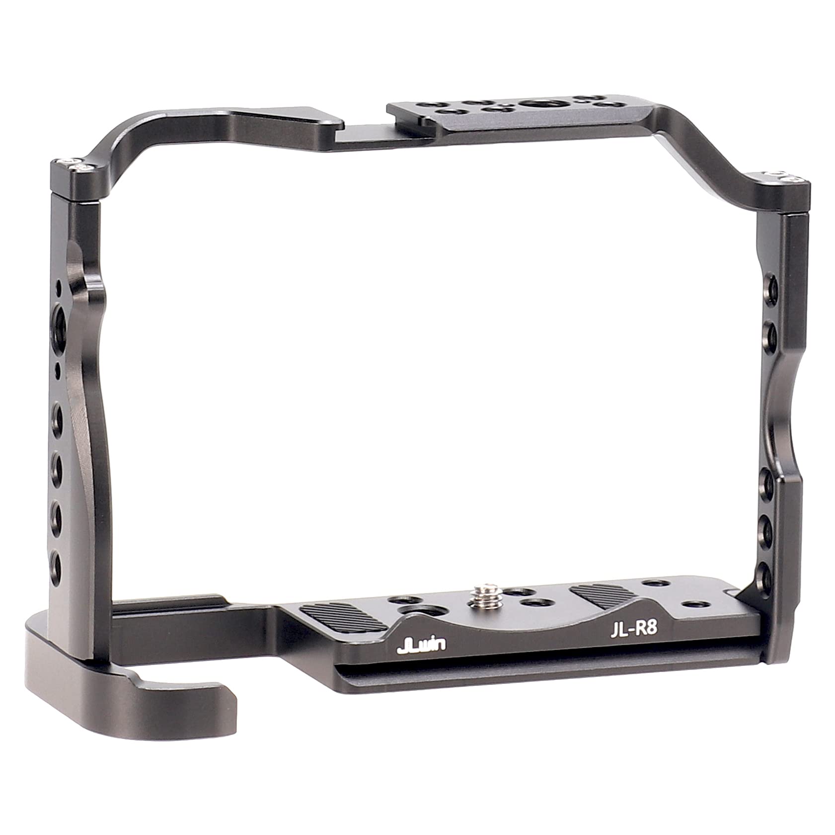 Foeasy Foto4Easy R8 Cage For Canon R8 Camera With Quick Release Plate For Arca-Swiss,Includes Dual Universal Side Wooden Handle