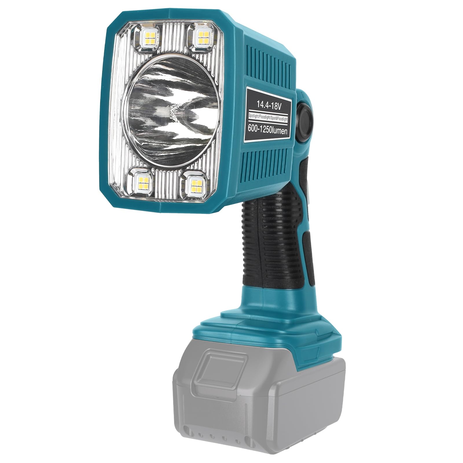Dteztech Cordless Flashlight For Makita 18V Lxt Lithium-Ion Battery, 18W 1250Lm Led Work Light With Usb Port, Jobsite Light With 110 Degree Pivoting Head Indoor Outdoor Use