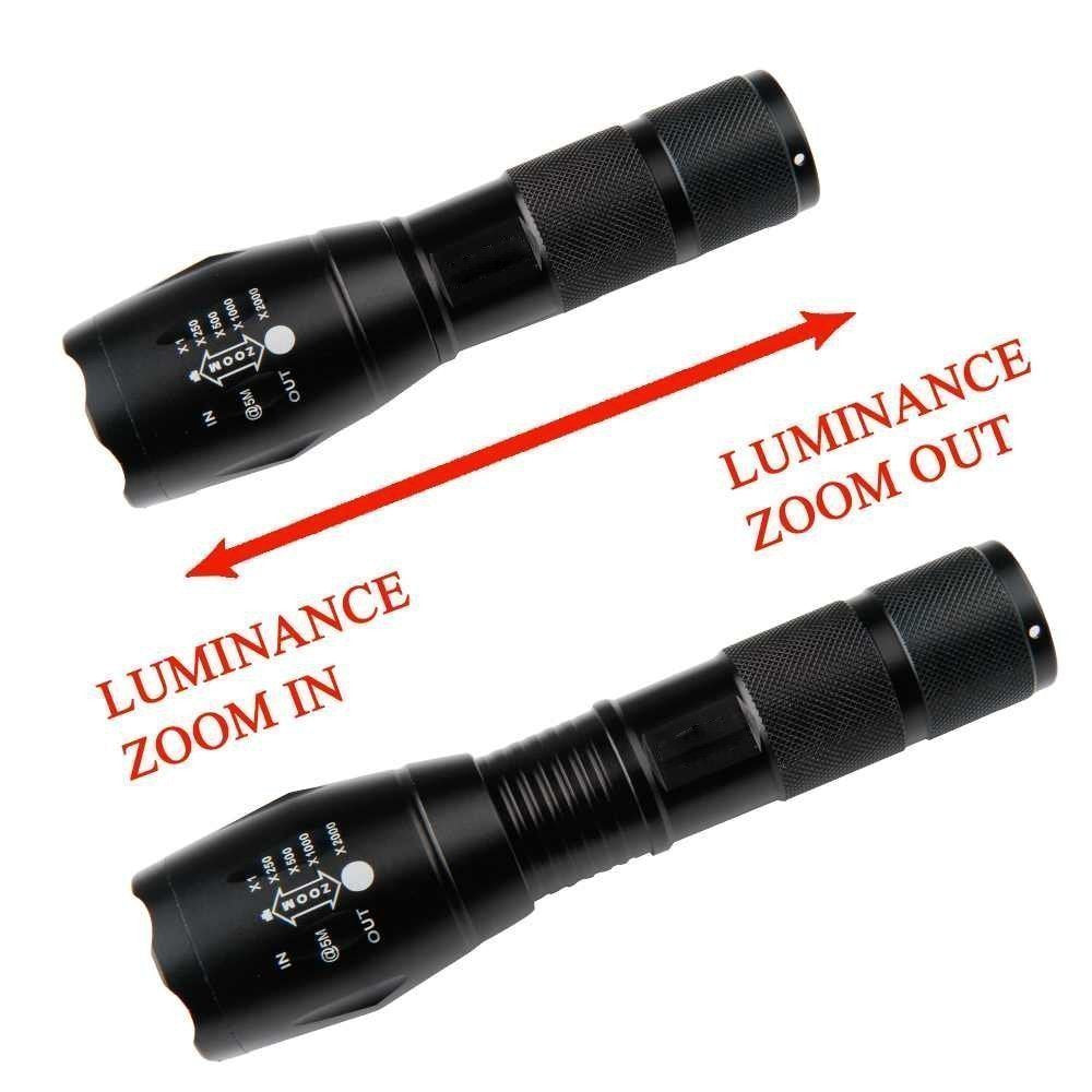 Bestsun 4 Pcs Military Grade 5 Mode Super Bright 3000 Lumens Tactical Led Waterproof Flashlight - Best For Camping Hiking Emergency