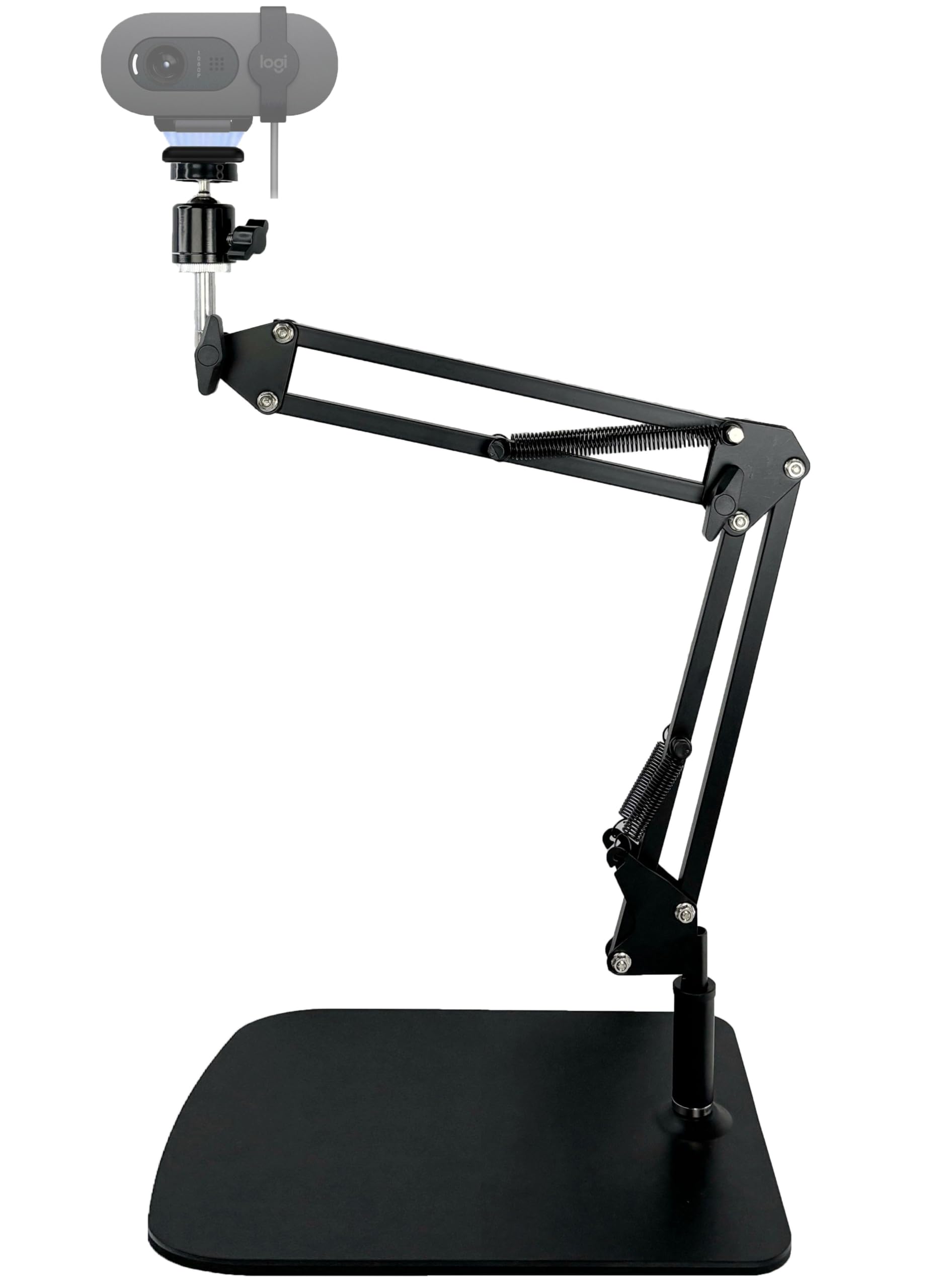 Acetaken Tabletop Webcam Tripod Stand, Boom Arm With Magnetic Mount Holder For Logitech Brio 101, Brio 301,Brio 501,C270,C310 Webcams