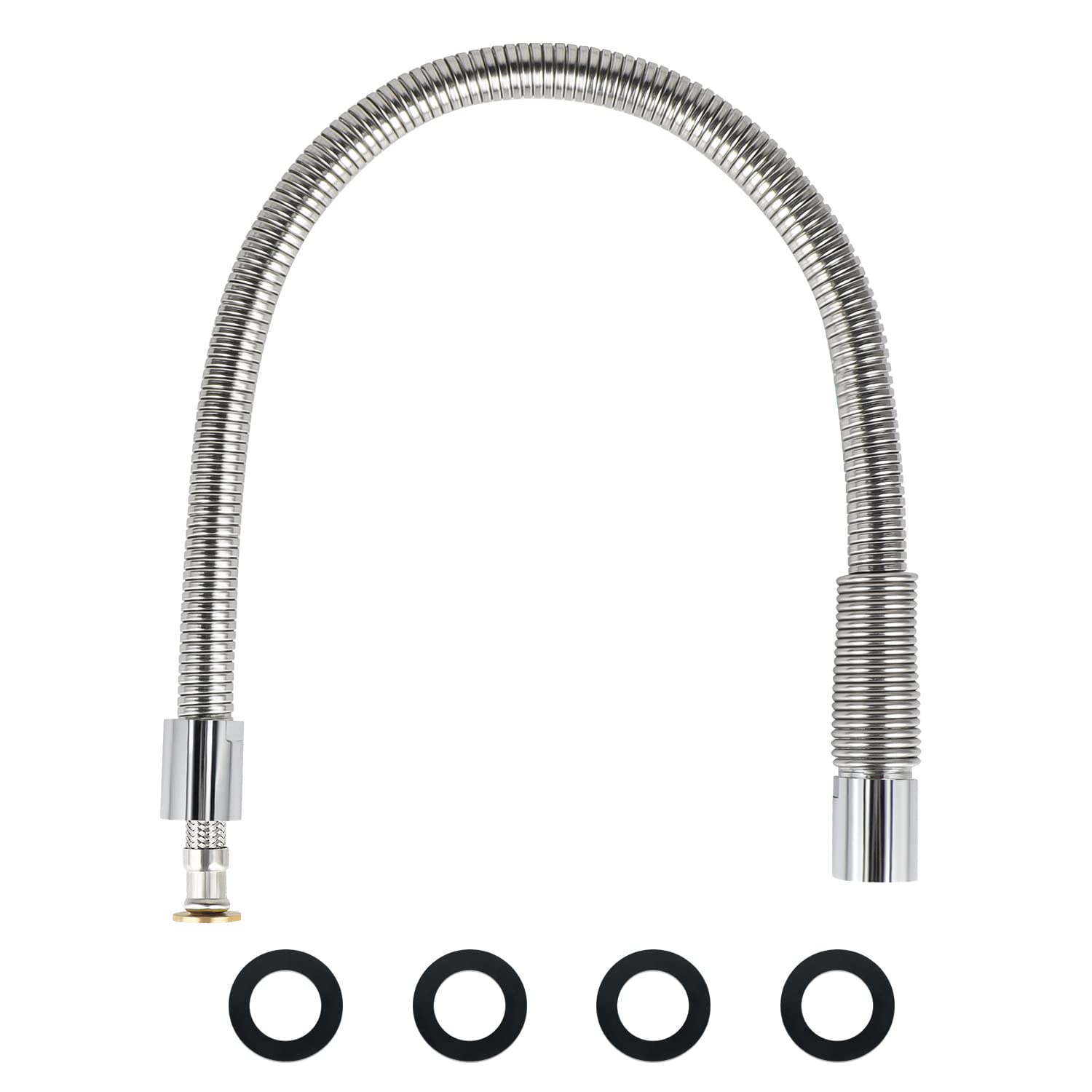 Tber Pre Rinse Faucet Sprayer Hose Replacement Kit For Commercial Kitchen Sink Faucet, 30 Inch Flexible Stainless Steel Commercial Dish Spray Hose Parts