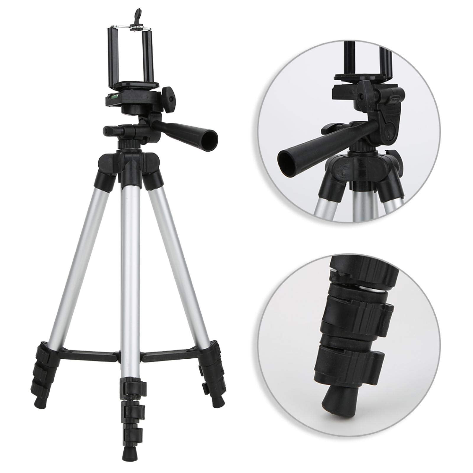 Vipxyc Phone Tripod, 3110 Aluminium Alloy Professional Lightweight Portable Camera Tripod For Outdoor Travel
