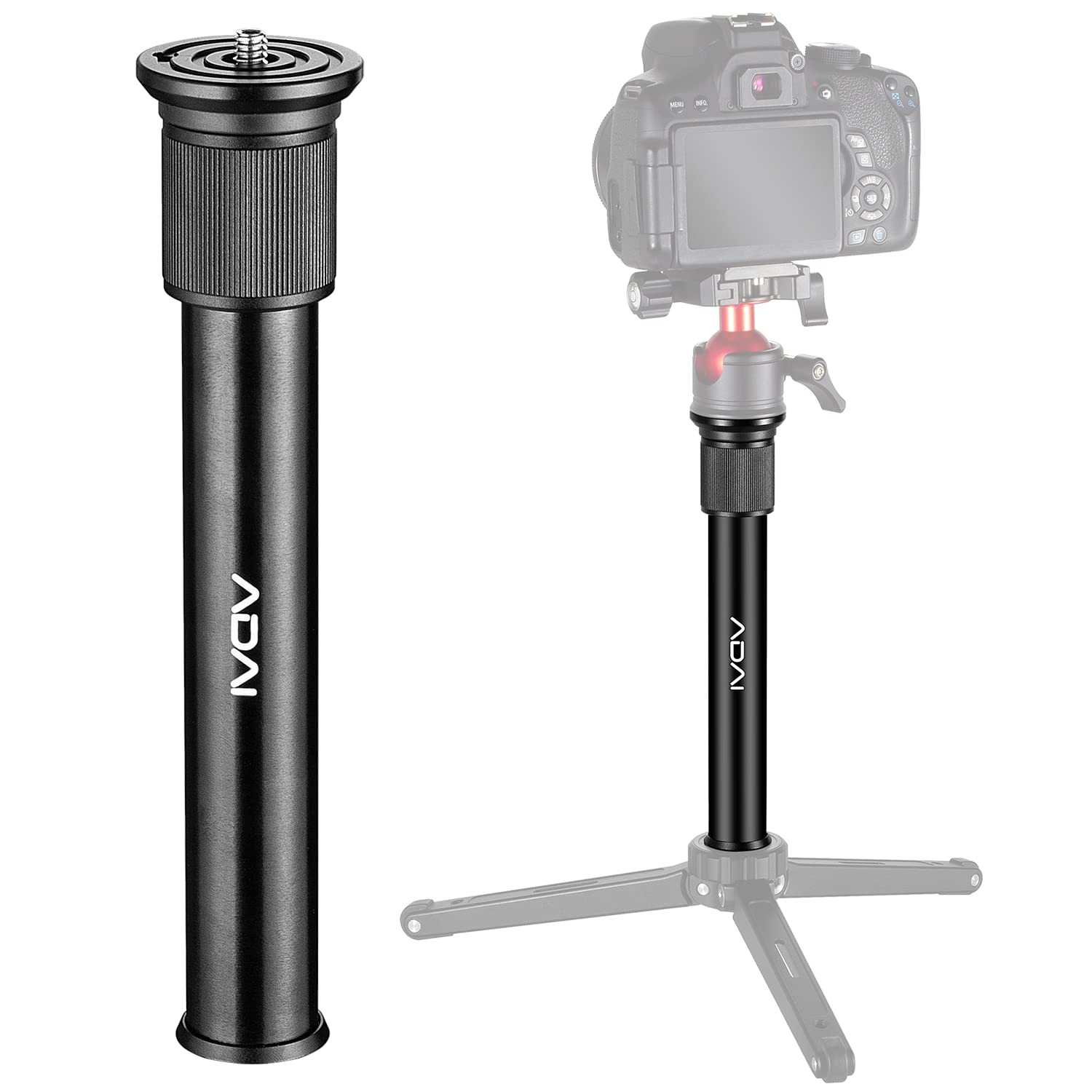Adai Gimbal Extension Pole Aluminum Alloy Bar 1/4" Universal Rod Compatible With Dji Ronin S,Ronin Sc,Osmo Mobile 3, Om 4,Zhiyun Crane 2 V2 Stabilizer Dslr Camera