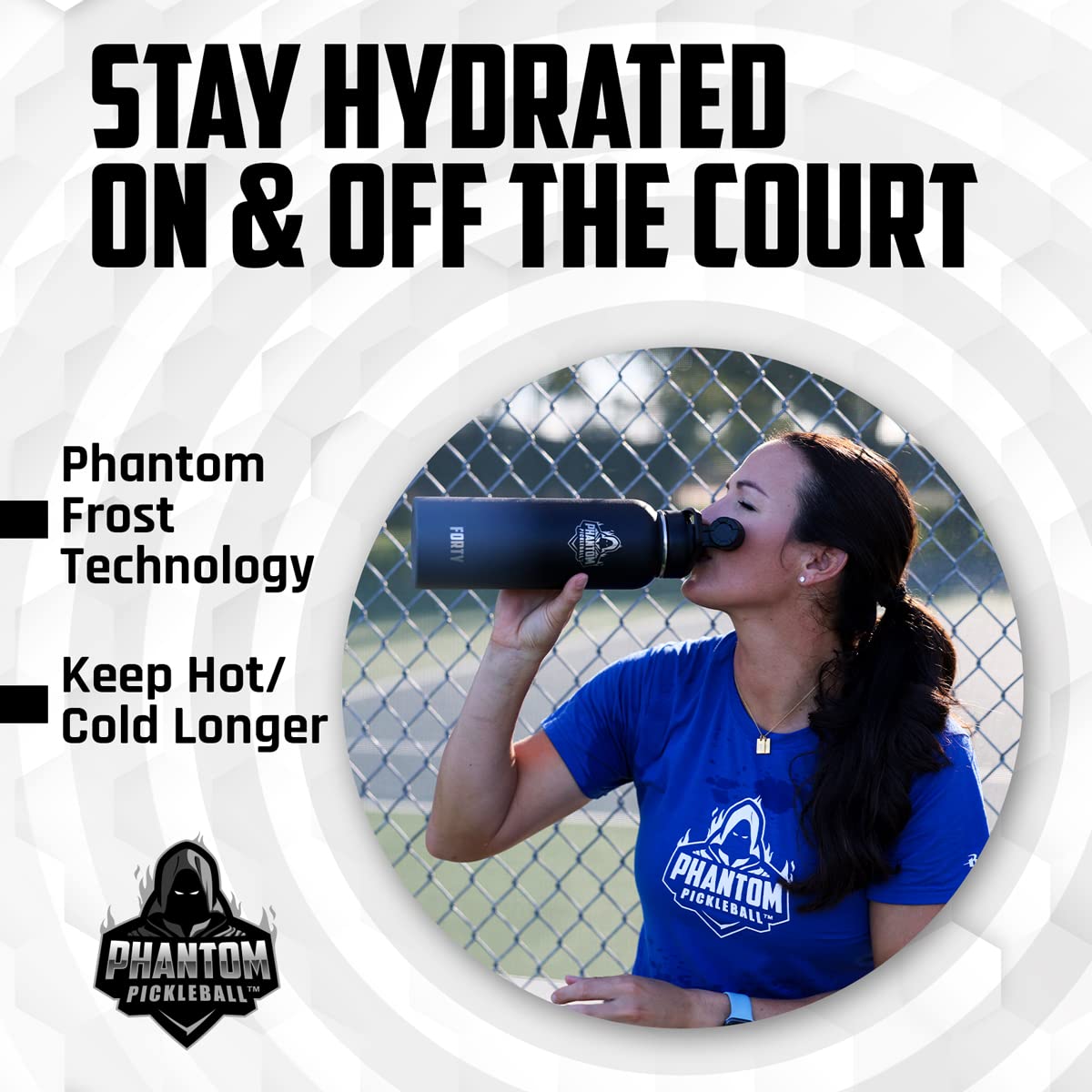 Stainless Steel Water Bottle – Double Wall Insulation 40 Oz Water Bottles – Leakproof Water Jug