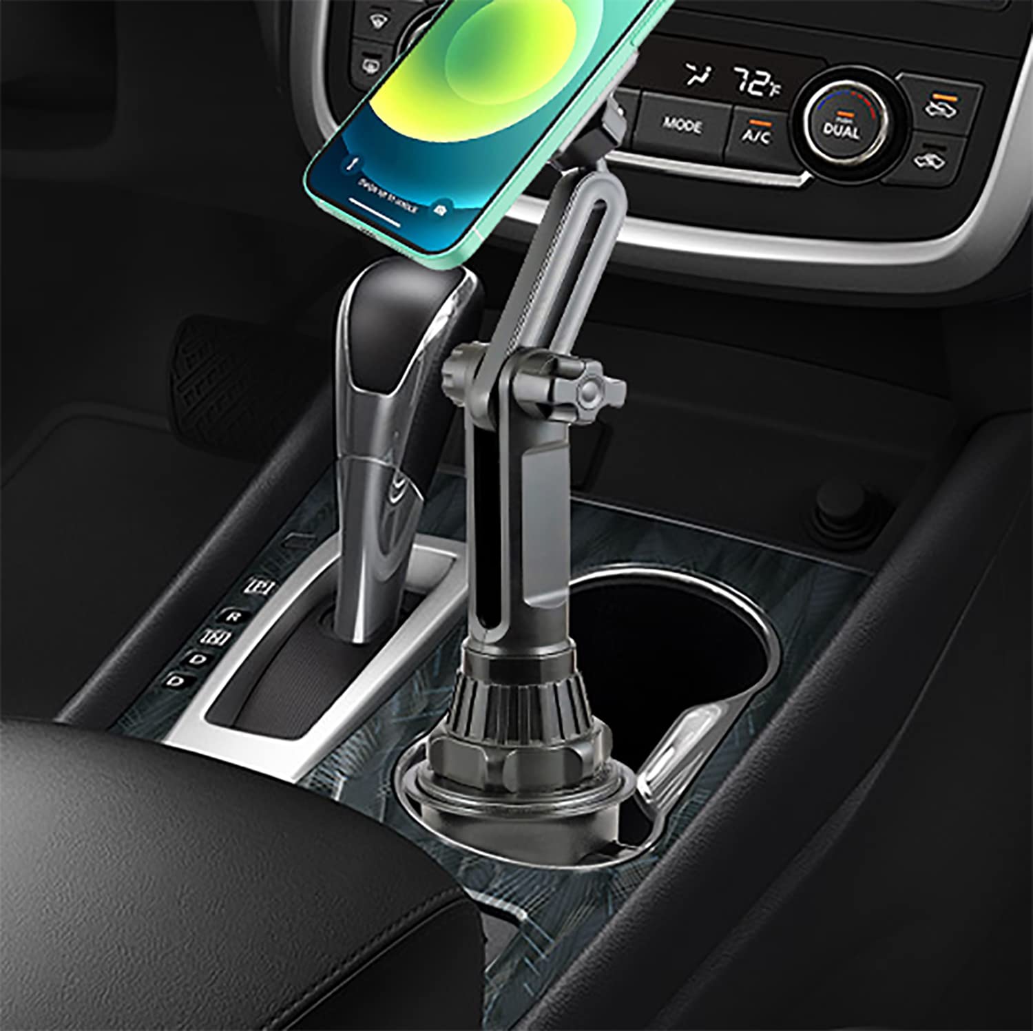 Tecotec 2X Powered Magnetic Cup Holder Phone Mount,  Ultra Strong X8 N50 Magnets Car Phone Mount Holder Compatible With All Cell Phones/Ipads/Tablets & More