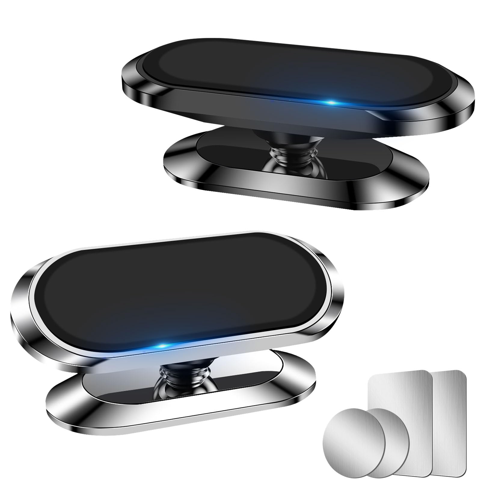 Axfee Magnetic Phone Holder For Car, 【 8X Magnets】 Strong Car Mount, 360° Adjustable Car Phone Holder Mount, Dashboard Car Mount Compatible With Samsung Iphone Etc All Smartphones (2 Pack)