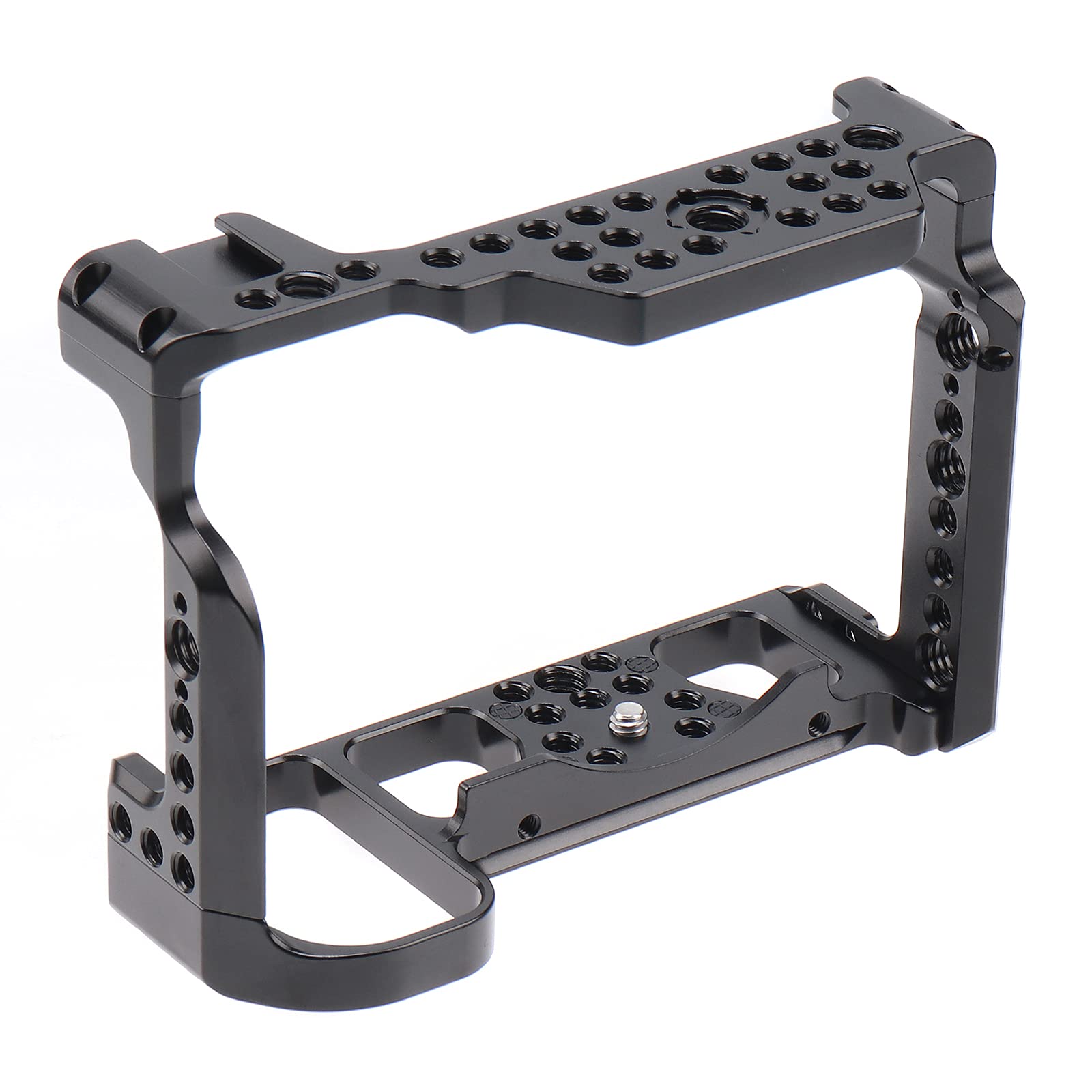 Focusfoto Camera Cage Video Filmmaking Stabilizer Rig Aluminium Alloy Extension Frame With Cold Shoe And 1/4" 3/8" Screw Mouting For Nikon Z5/Z6/Z7/Z6Ii/Z7Ii Camera
