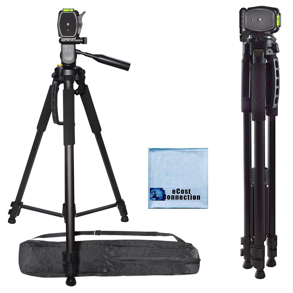 Ecost 72 Inch Elite Series Professional, Full Size Camera Tripod For Canon, Nikon, Sony, Samsung, Olympus, Panasonic & Pentax + Microfiber Cloth
