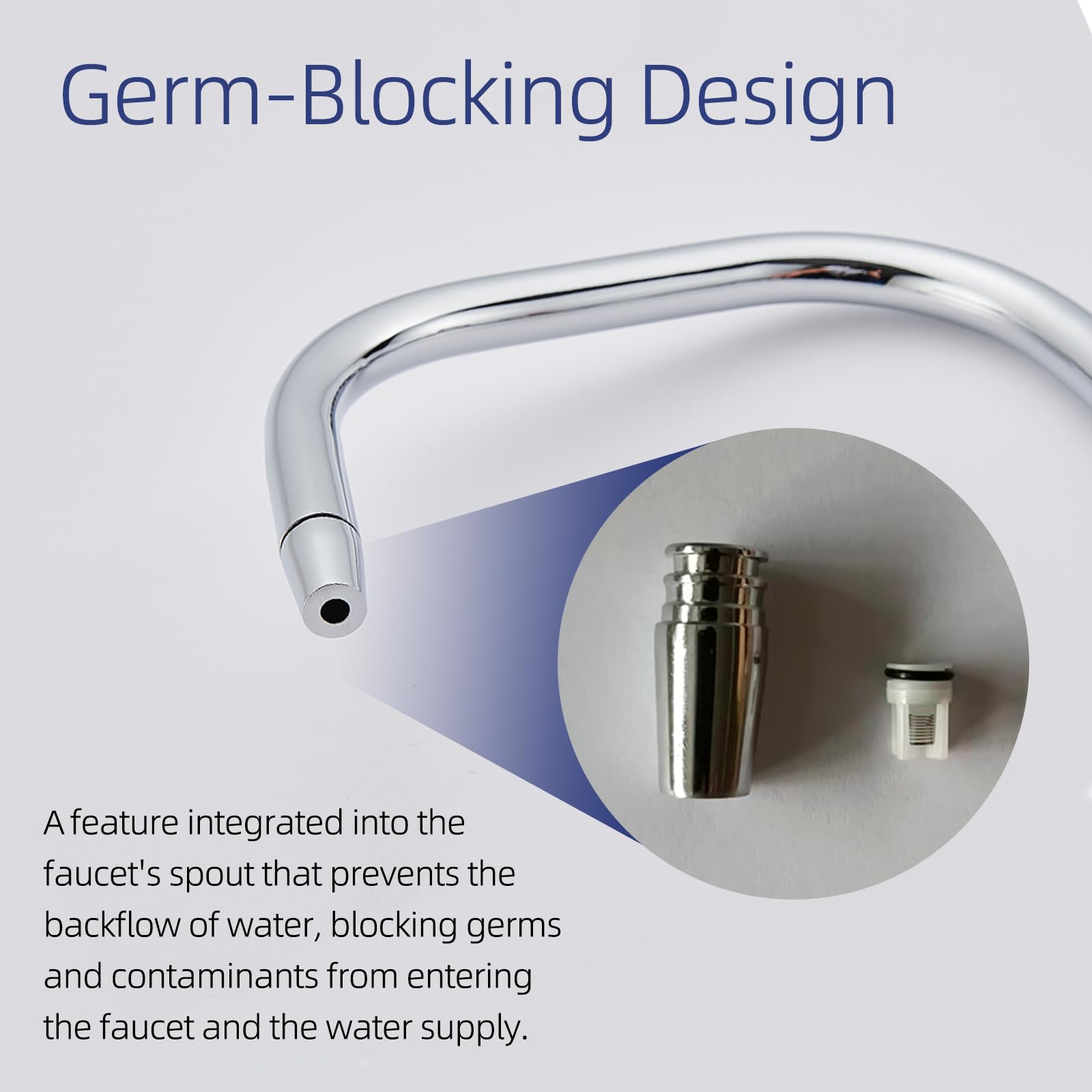 Zhibai Drinking Water Faucet For Kitchen Sink,Pure Water Filter Faucet Stainless Steel For Reverse Osmosis And Water Filtration System, Lead- Non-Air Gap Ro Faucet, Versatile Slim Faucet, Sliver