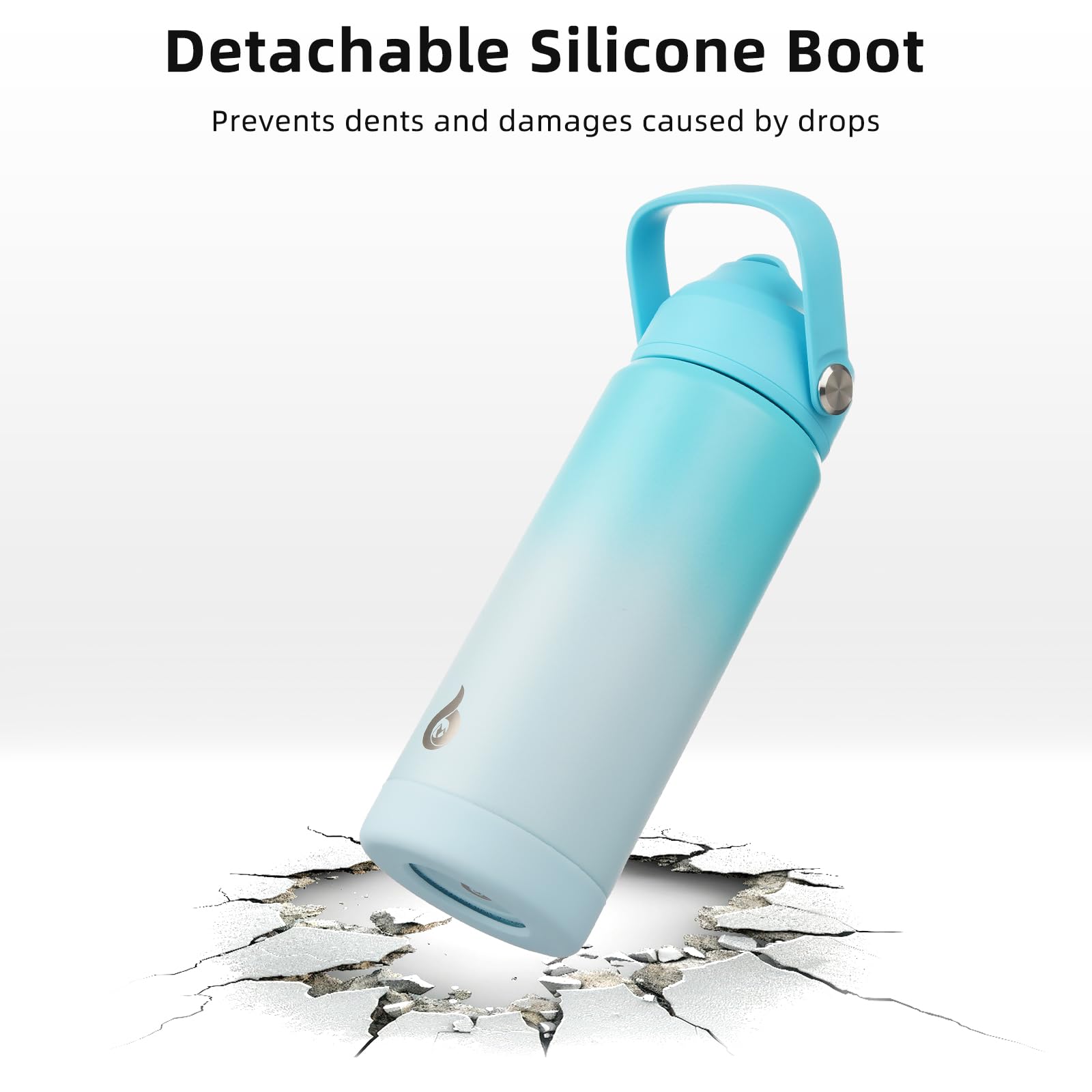 Bjpkpk Water Bottle With Straw Lid, 32Oz Vacuum Insulated Water Bottles, Metal Stainless Steel