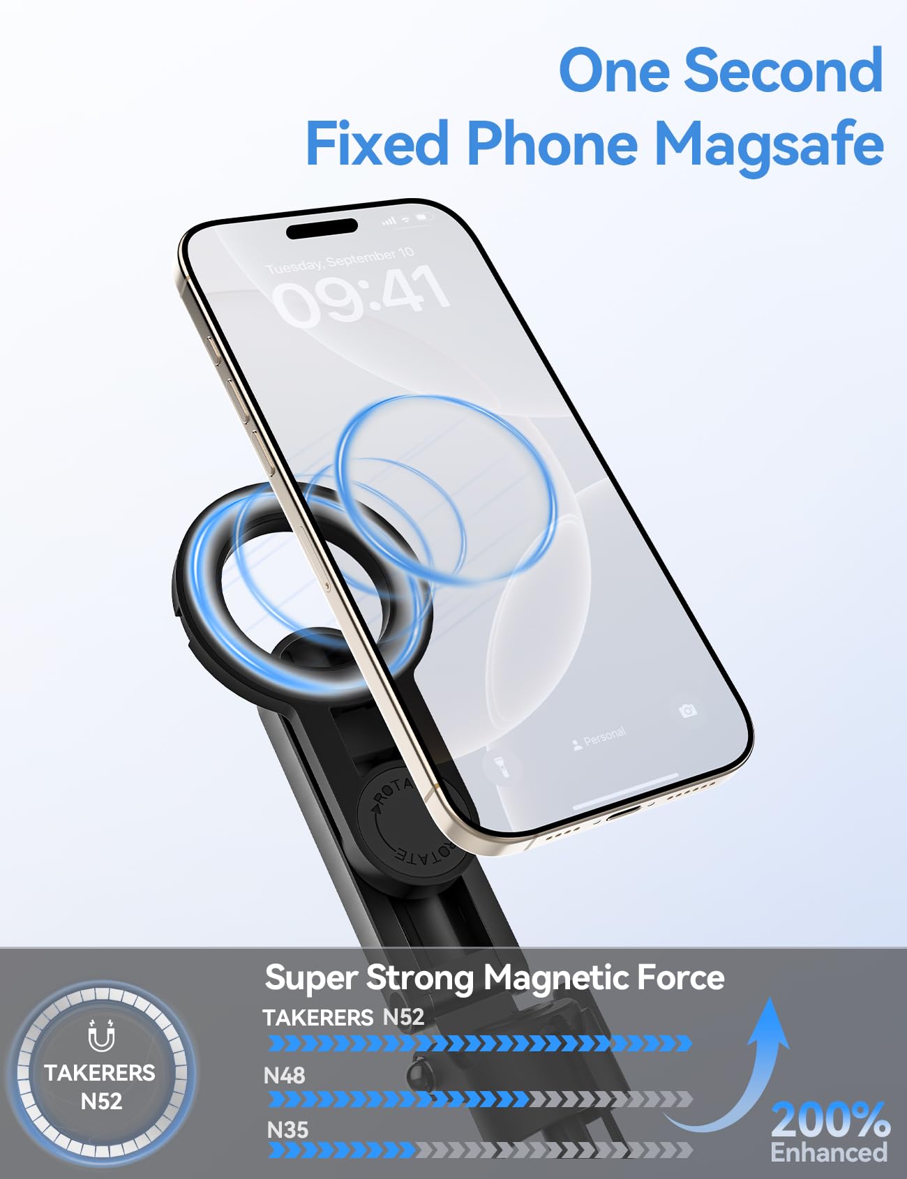 Takerers For Magsafe Tripod For Iphonepocket Size 4-In-1 Portable Magnetic Selfie Stick For Iphone Stand For Video Recording Travel 4 Legs Magnetic Phone Tripod With Remote