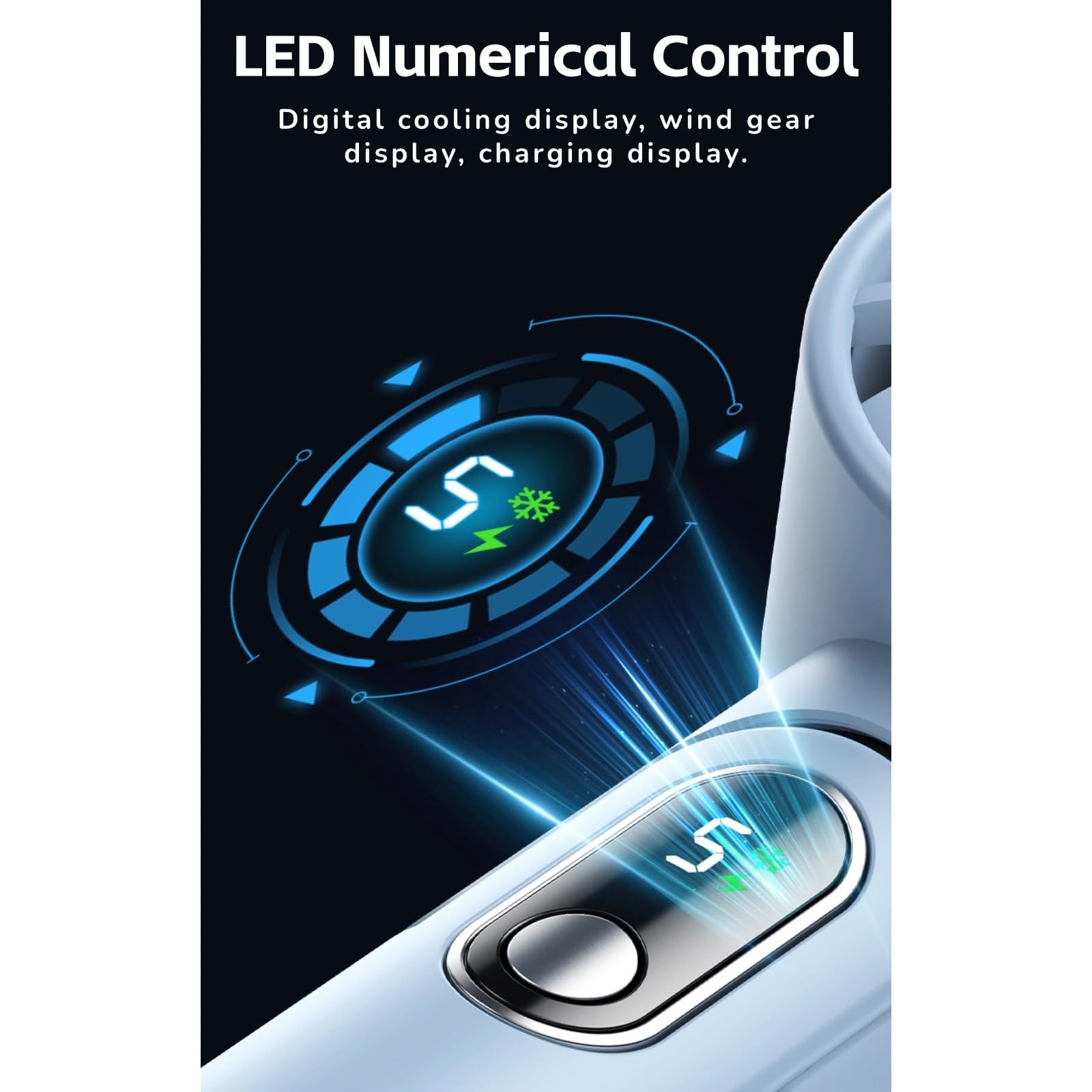 Portable Handheld Fan, 5 Speed Mini Air Conditioner Refrigeration Fan With Tec Cooling & Cold Compre