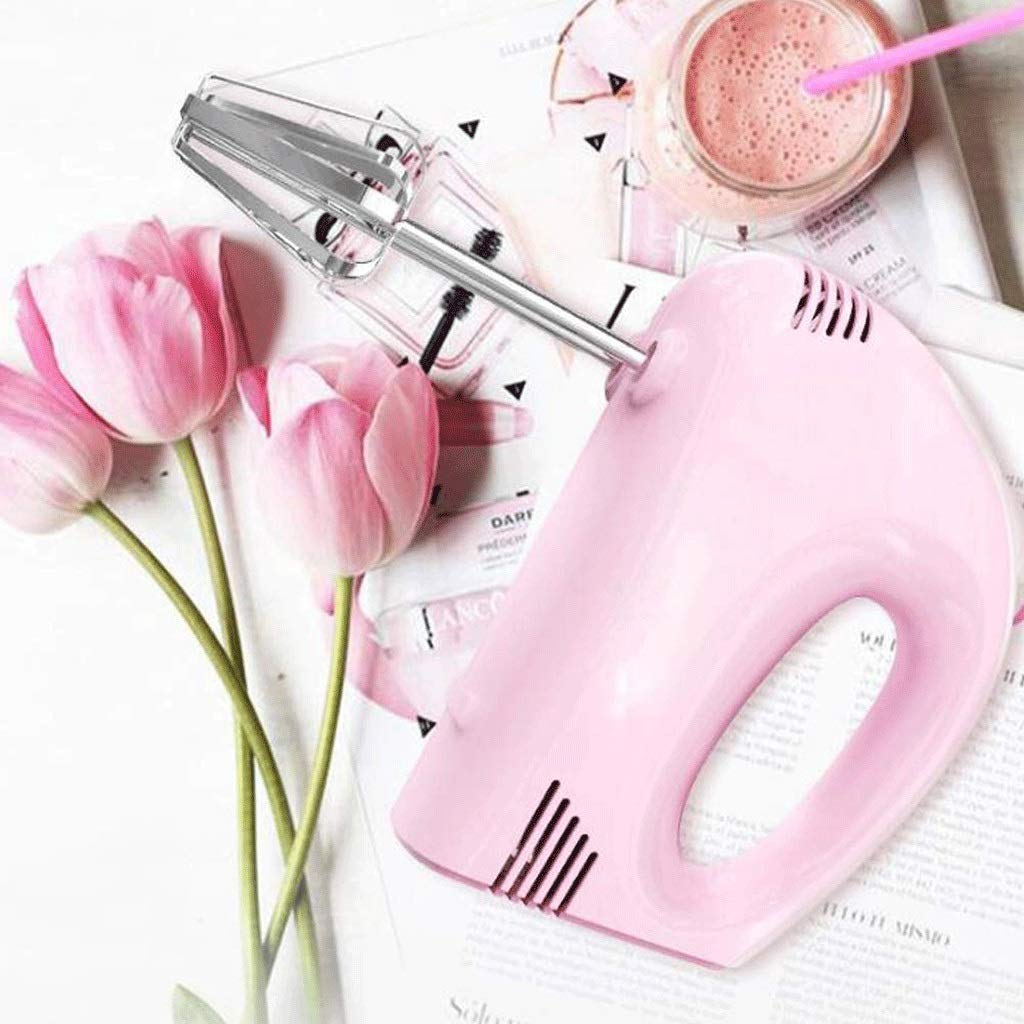 Efkerggjgtgtgjhpwelp Egg Beater Fashion Design 120W Pink Blender 5-Speed Adjustable Household Blender