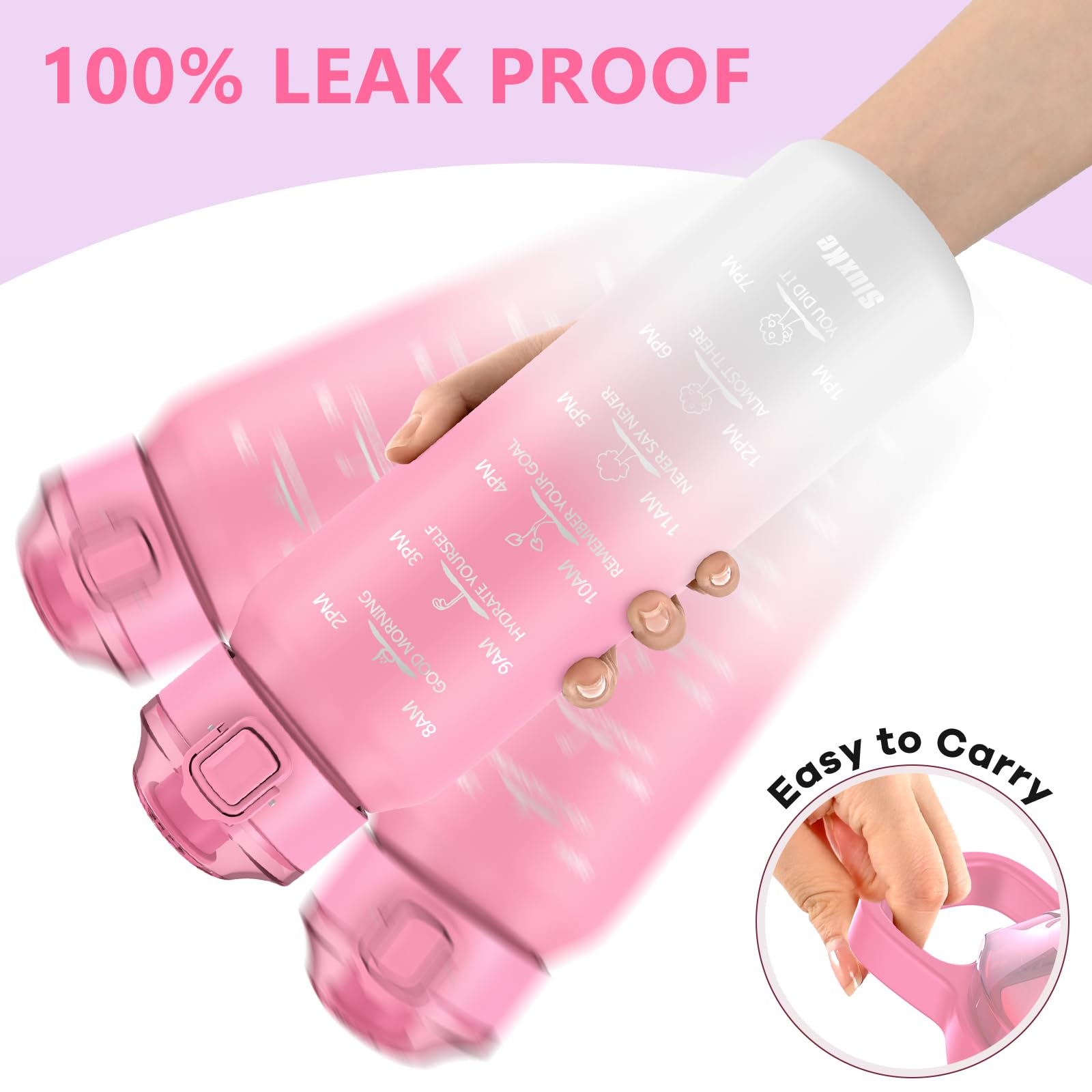 Insulated Water Bottle 32Oz With 2Lids,18/10 Stainless Steel 1000Ml Insulated Water Bottle Double