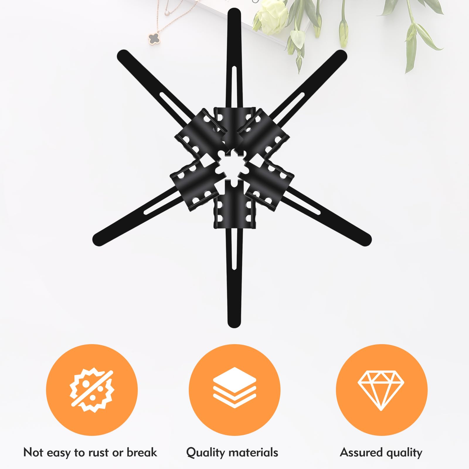 Hrxms 20 Pieces Replacement Flashlight Clip For Removable Accessories, Black Pocket Clip, Pen Clip, Durable、Lightweight、Portable