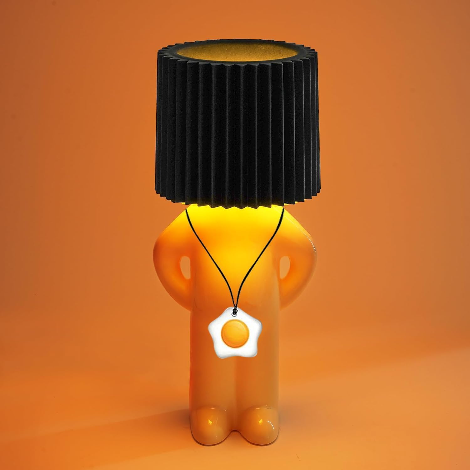 Wrybv A Little Shy Man Creative Table Lamp, Naughty Boy Desk Lamp, Yellow Plastic, Warm White Led, 249 Lumen, Modern Style, Indoor Use, Tabletop, Adult, 12.6" X 5.12" X 5.12"
