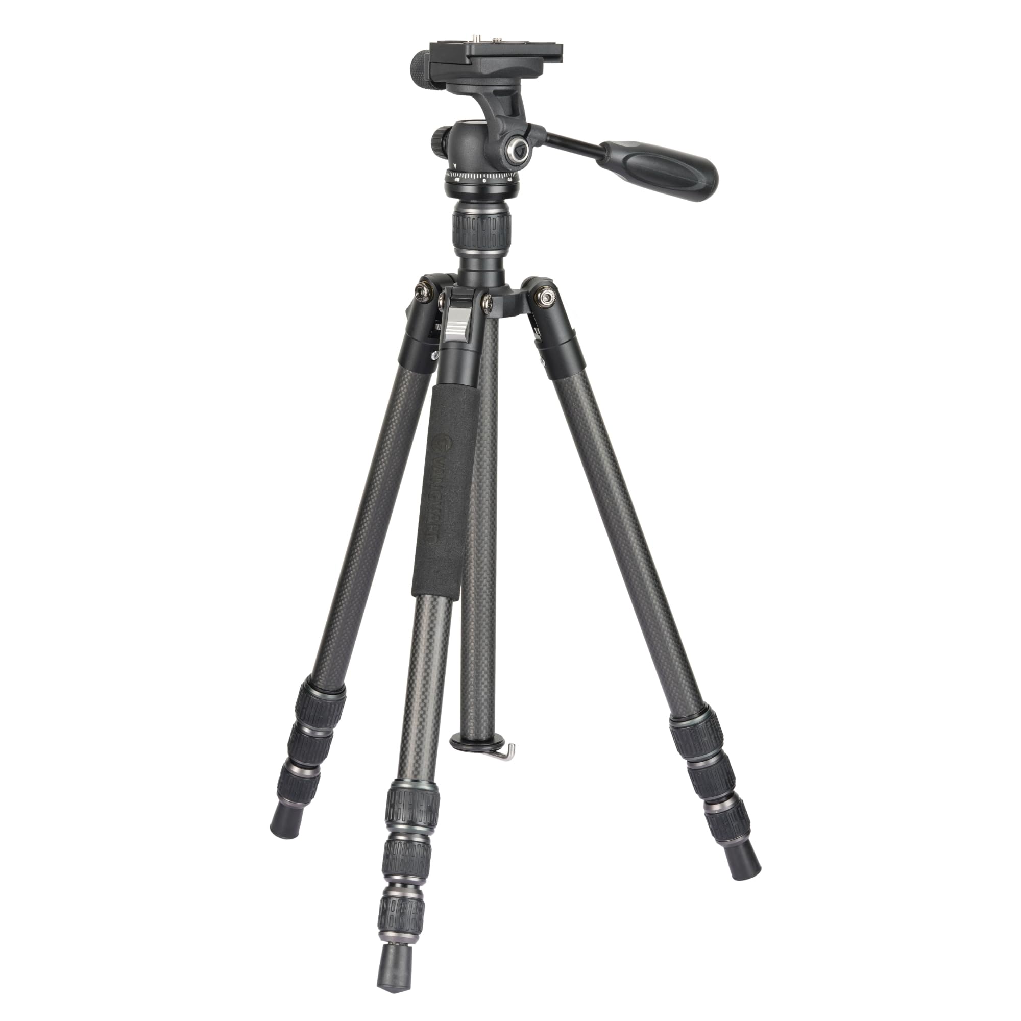 Vanguard Vesta Go 204Cp Compact And Lightweight Carbon Fiber Travel Tripod With Veo Ph-24 2-Way Panhead
