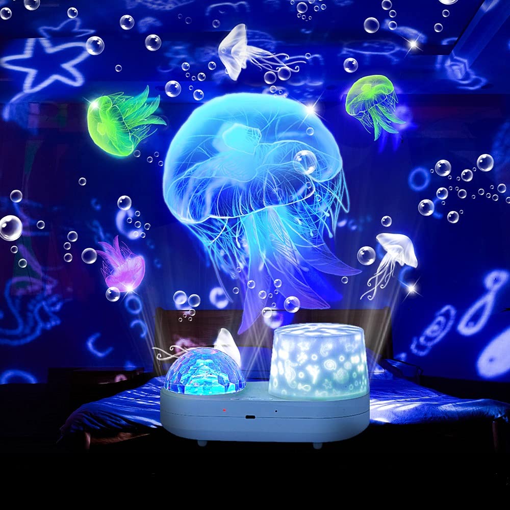 Kelahouse Ocean Star Sky Night Light Projector For Kid, Constellation Galaxy Projector, 360 Degree Rotating Nebula Starry Projection Lamp