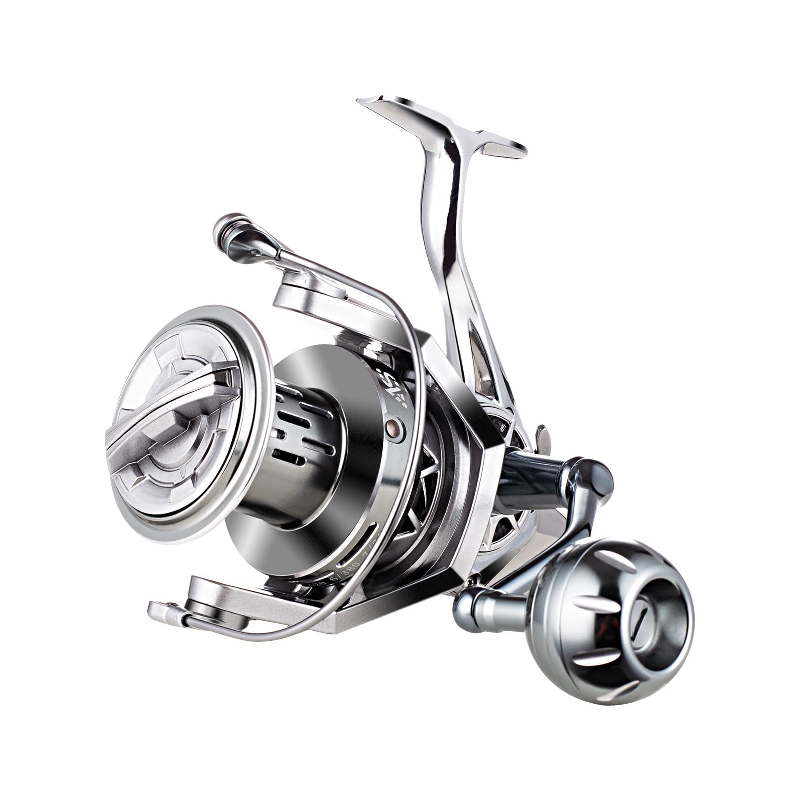 Garret Spinning Reel 12000 Aluminum Frame Surf Fishing Reels,Carbon Fiber Drag 55Lb Max Drag,Inshore & Offshore Saltwater Freshwater Fishing