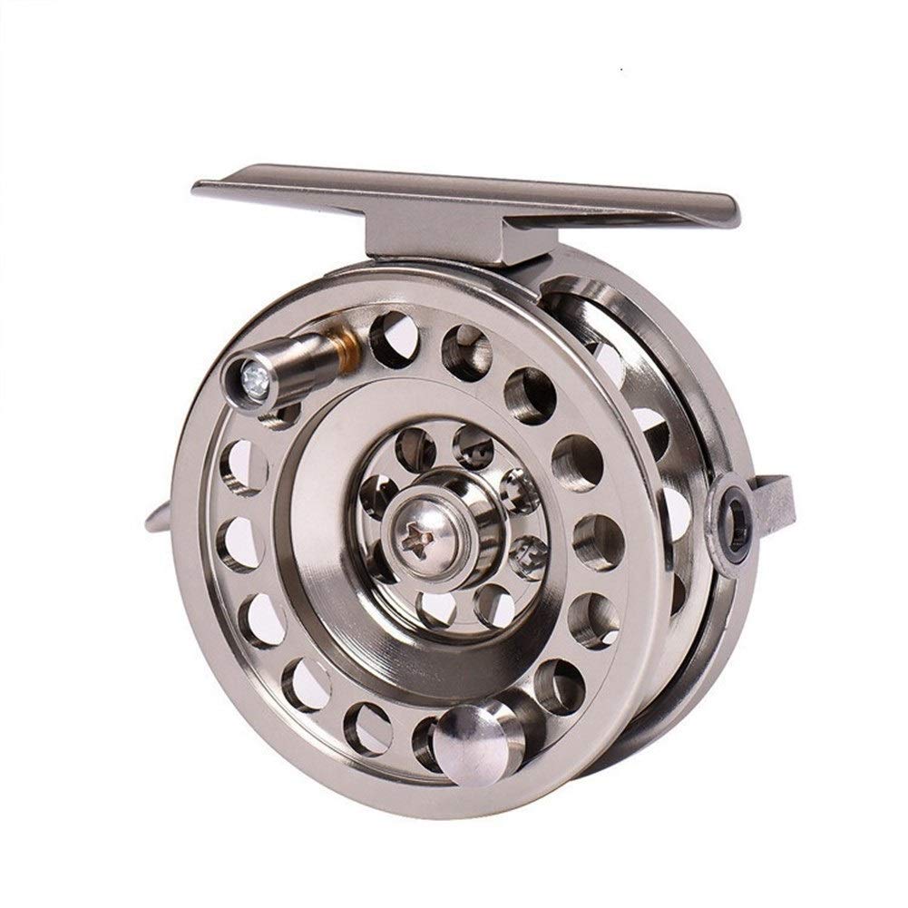 Ashild Fly Fishing Reel,Fly Reel 1:1 Fly Fishing Reels Aluminum Fly Fish Reel 2 Bearing Fishing Reel Ultra-Light Winter Fishing Tackle Ice Reel (Color : 8, Size : Right Hand Bld 50)
