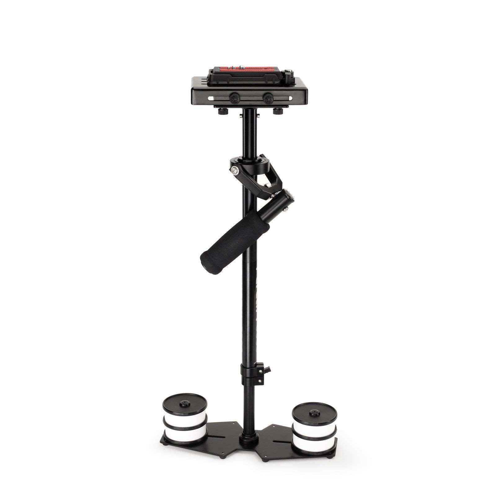 Flycam 5000 Handheld Stabilizer With Quick Release Plate And Table Clamp For Dslr Video Cameras .3-Axis Gimbal With Foam Handgrip. Height Range: 55-73 Cm. Payload Up To 5Kg / 11Lb