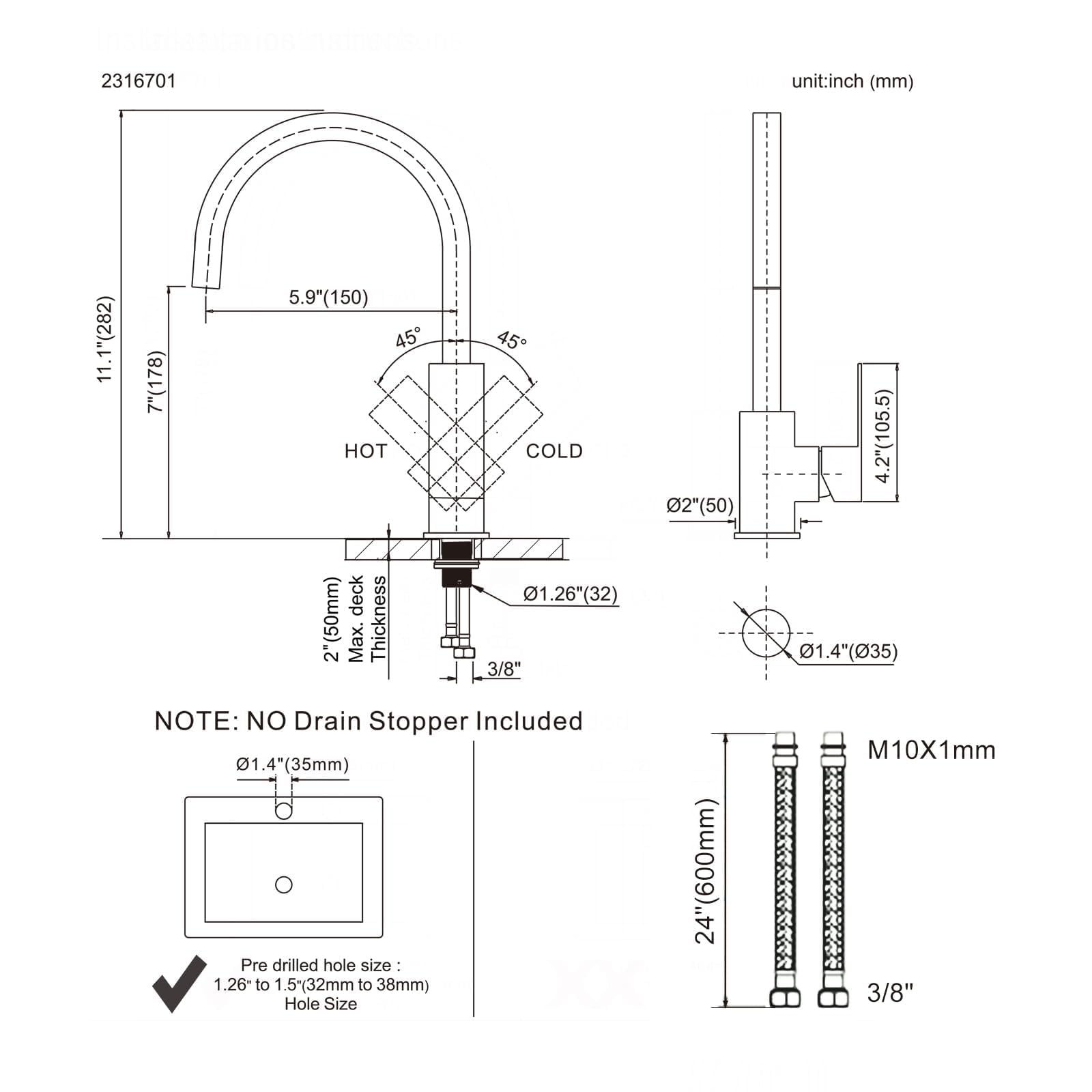 Aleasha Bar Sink Faucet, Bar Sink Faucet Single Hole, Stainless Steel Kitchen Bar Faucet With Single Handle For Kitchen Bathroom Rv Restroom Sink, Oil Rubbed Brzonze