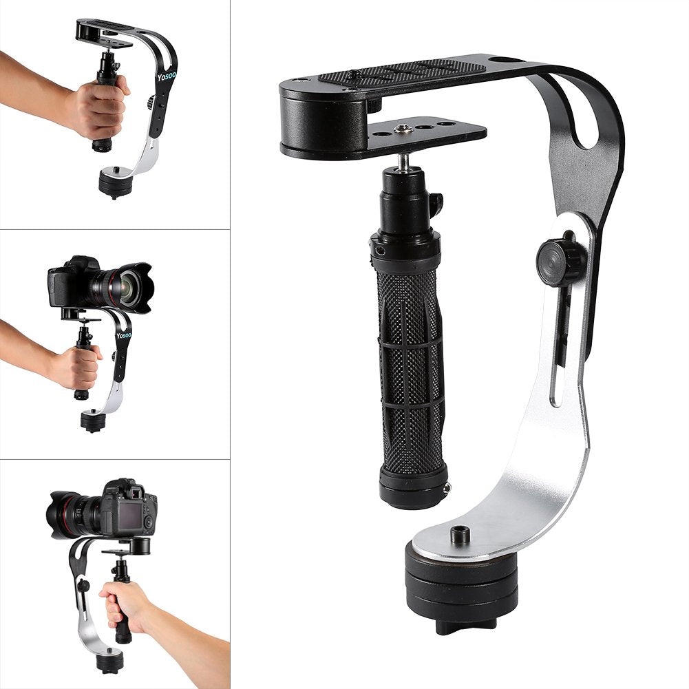 Ardkop Handheld Camera Stabilizer, Portable Video Steady Cam Stabilizer For Dslr Slr Camera Camcorder Up To 2.1 Lbs, Black