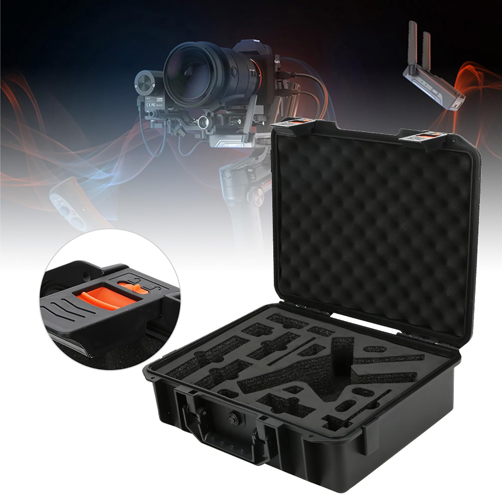 Akozon Black Stabilizer Storage Bag Handheld Stabilizer Storage Bag For Zhiyun Weebill S Handheld Stabilizer